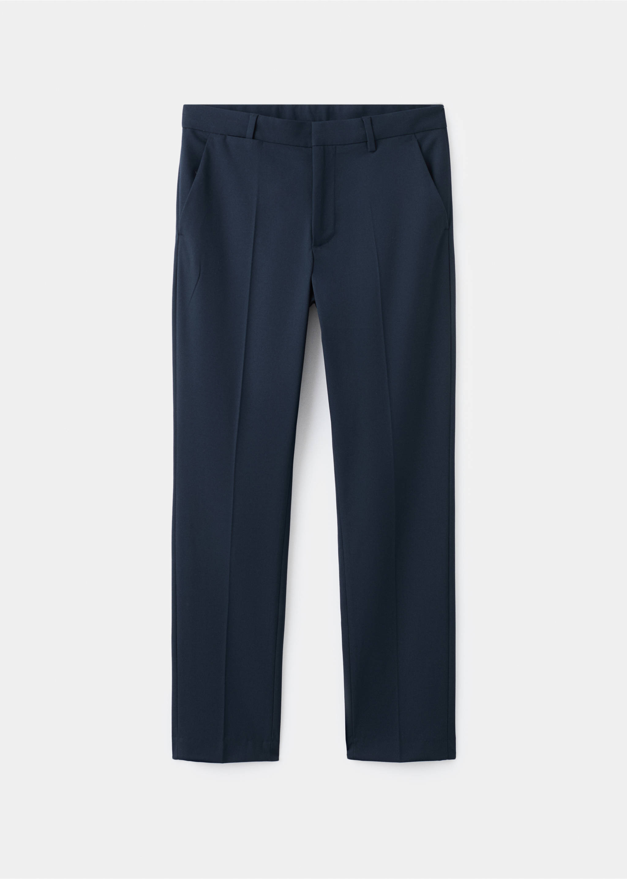 Straight suit trousers - Article without model, Navy. Ref: 17026329-00.