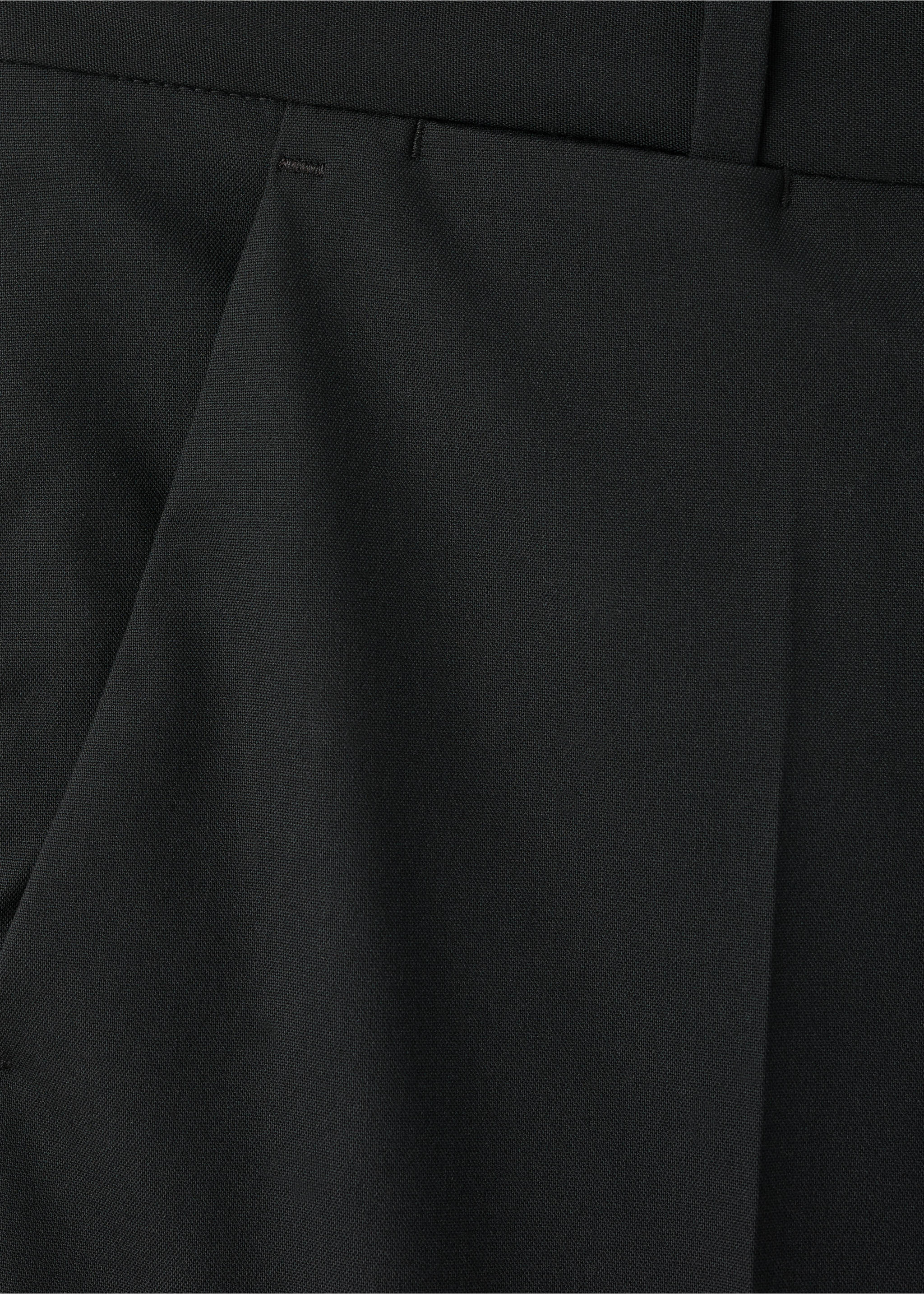Straight suit trousers - Details of the article 0, Black. Ref: 17026330-00.