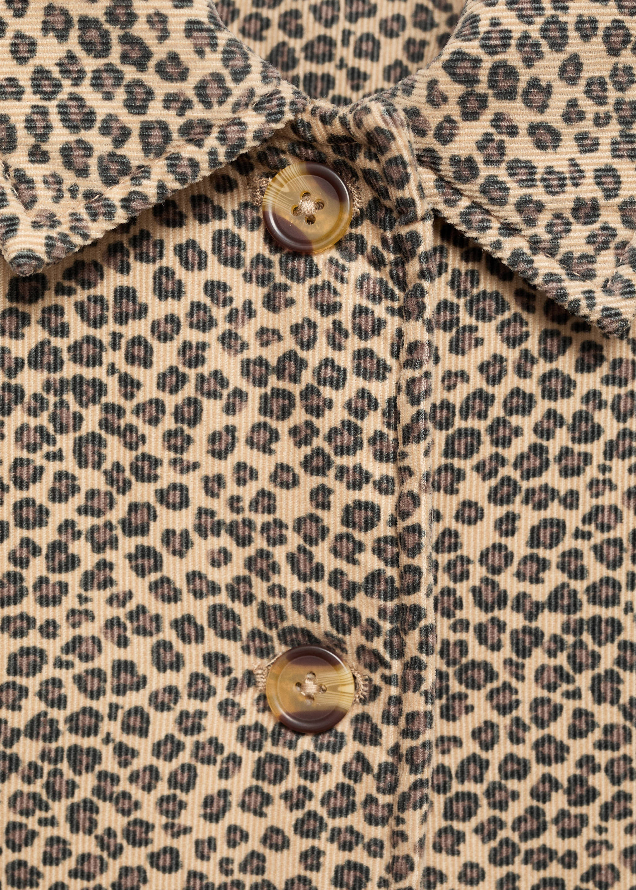 Cordmantel mit Leopardenmuster - Detail des Artikels 8