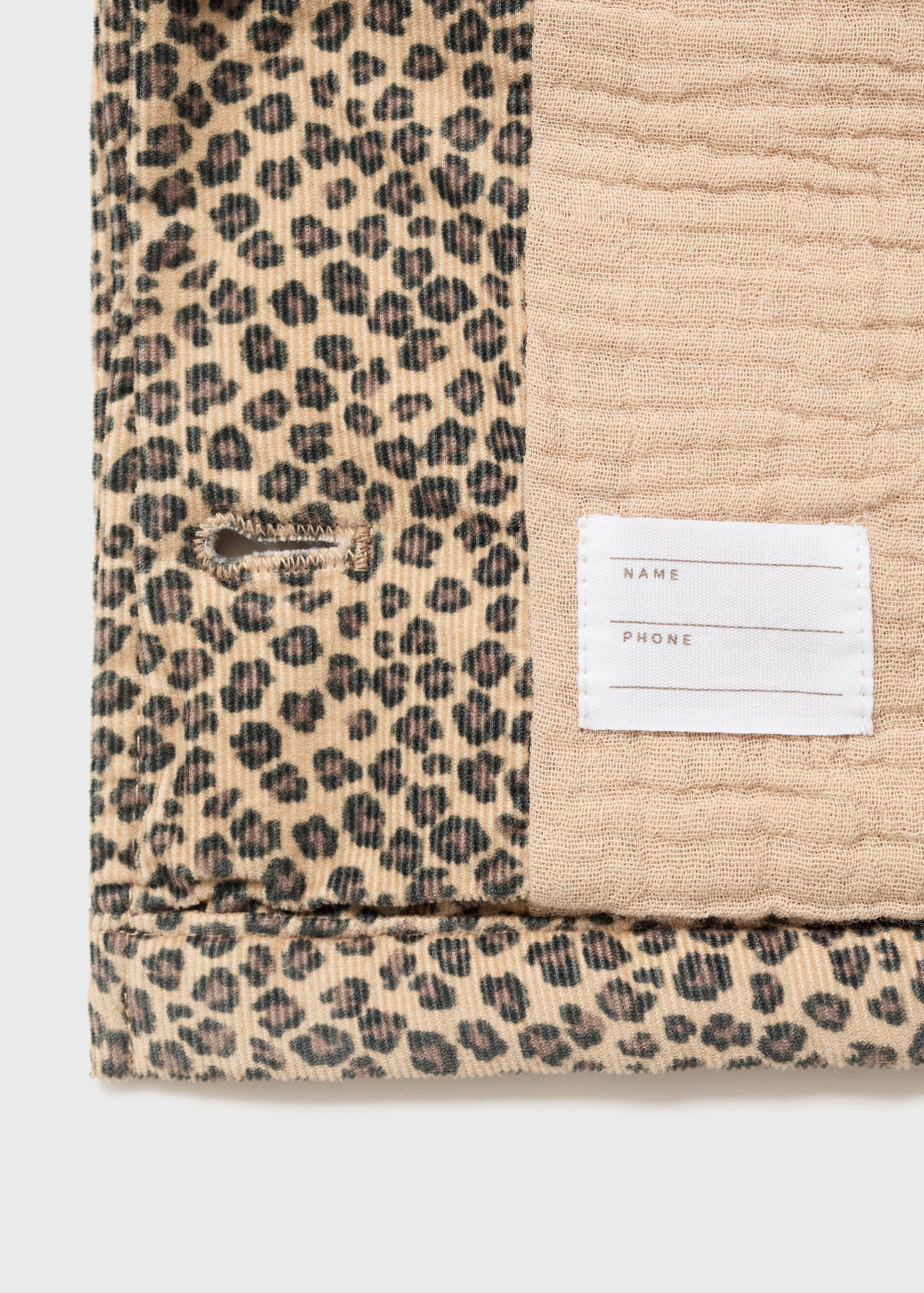 Cordmantel mit Leopardenmuster - Detail des Artikels 0