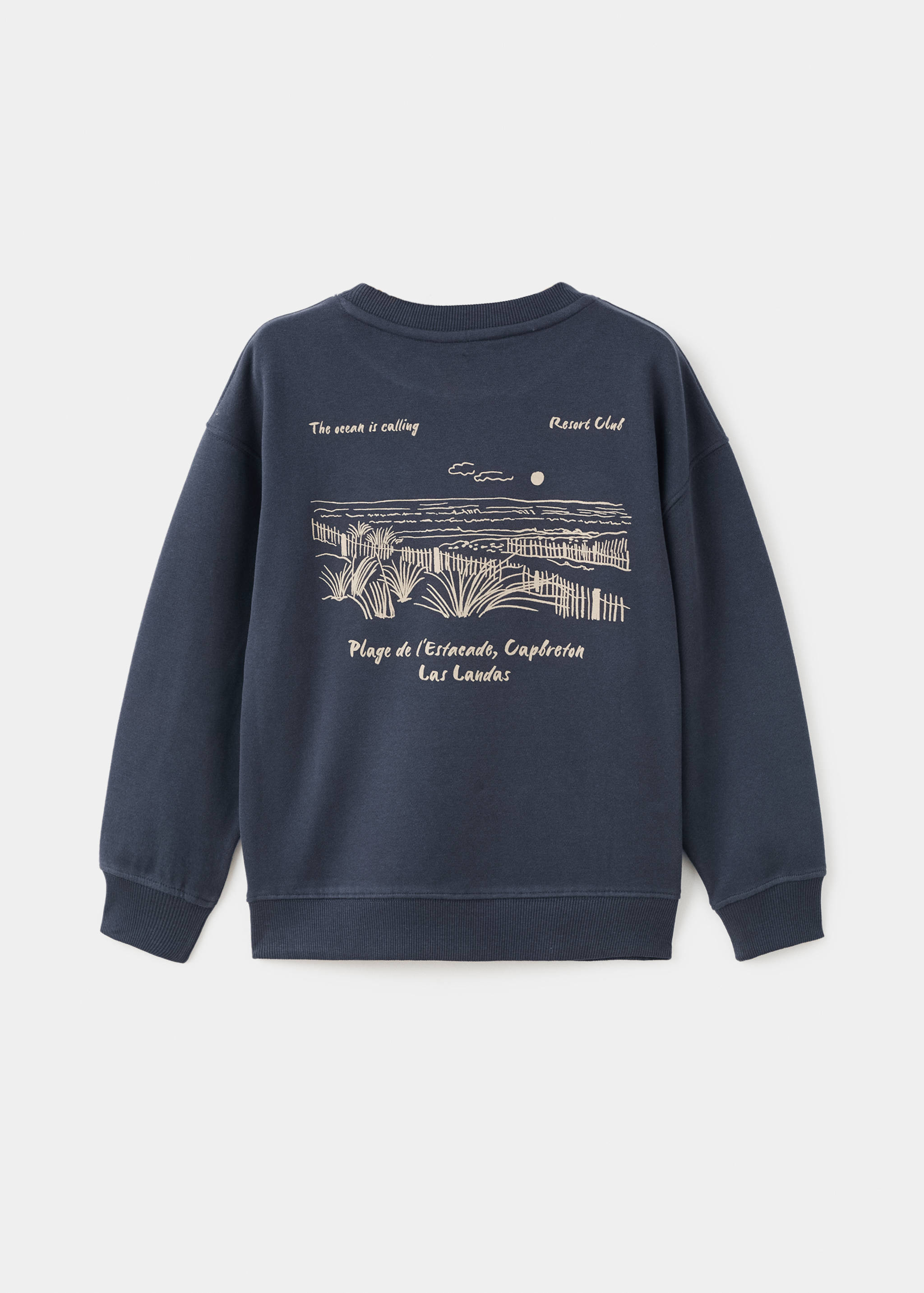 Embroidered cotton sweatshirt - Reverse of the article