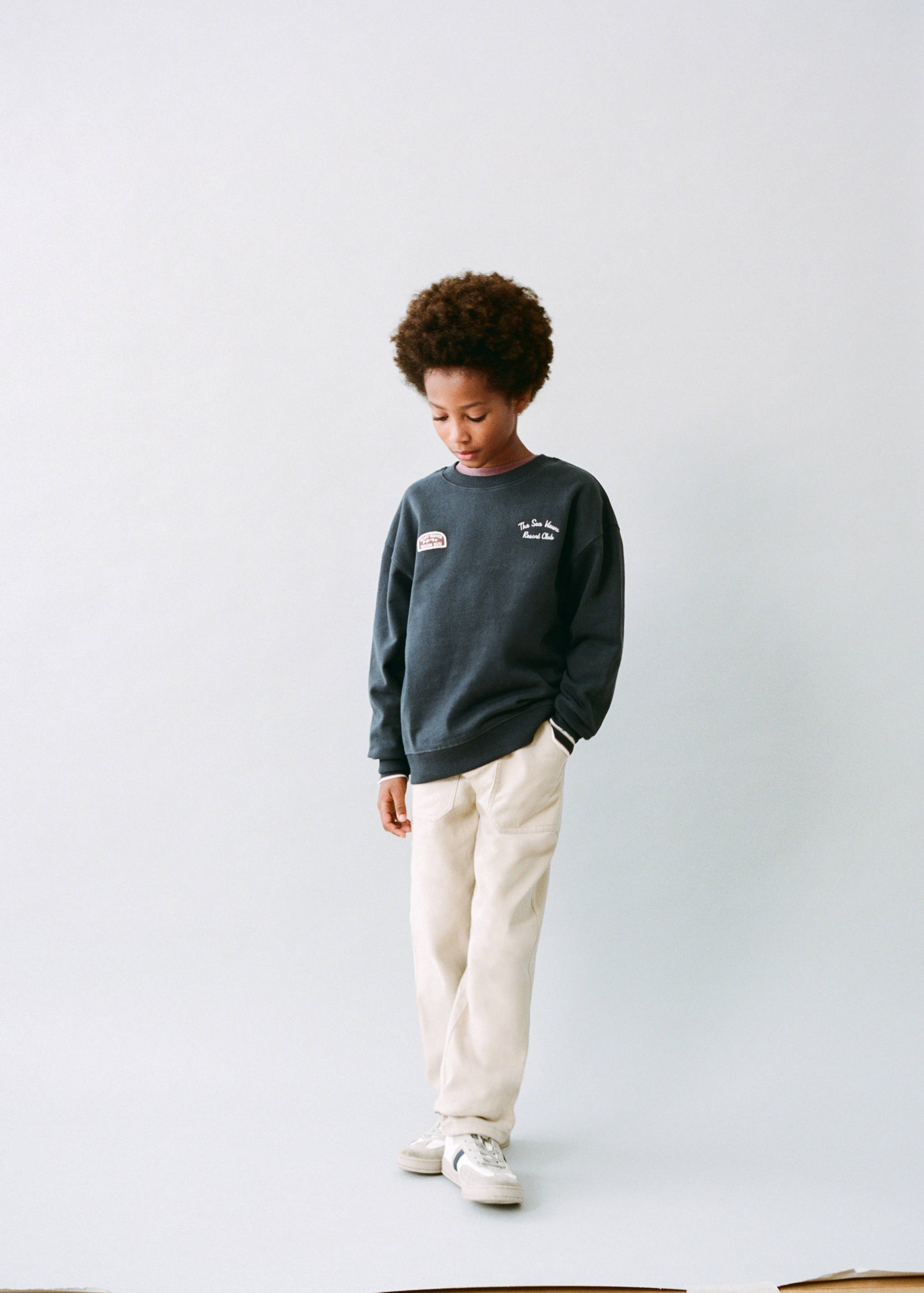 Embroidered cotton sweatshirt - Details of the article 5
