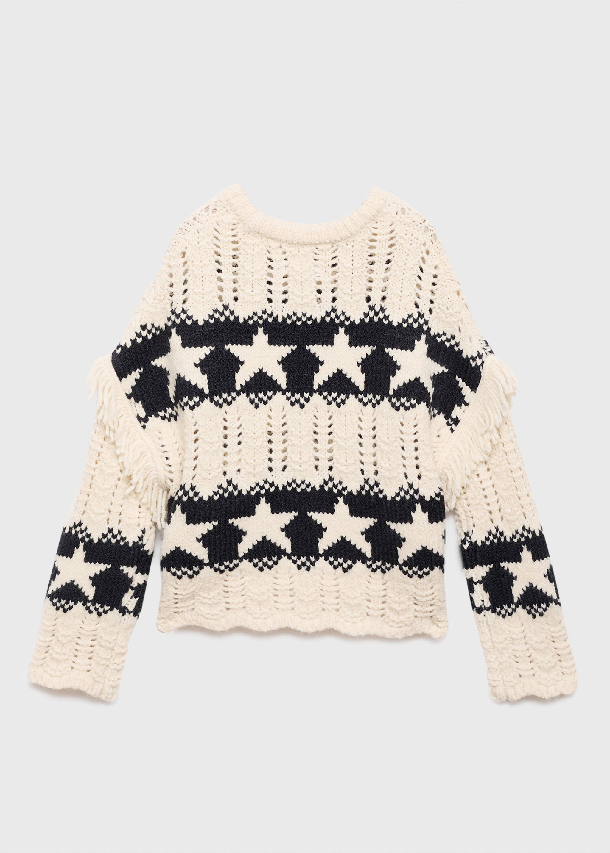 Stars knitted sweater - Reverse of the article, Off White. Ref: 17026348-00.