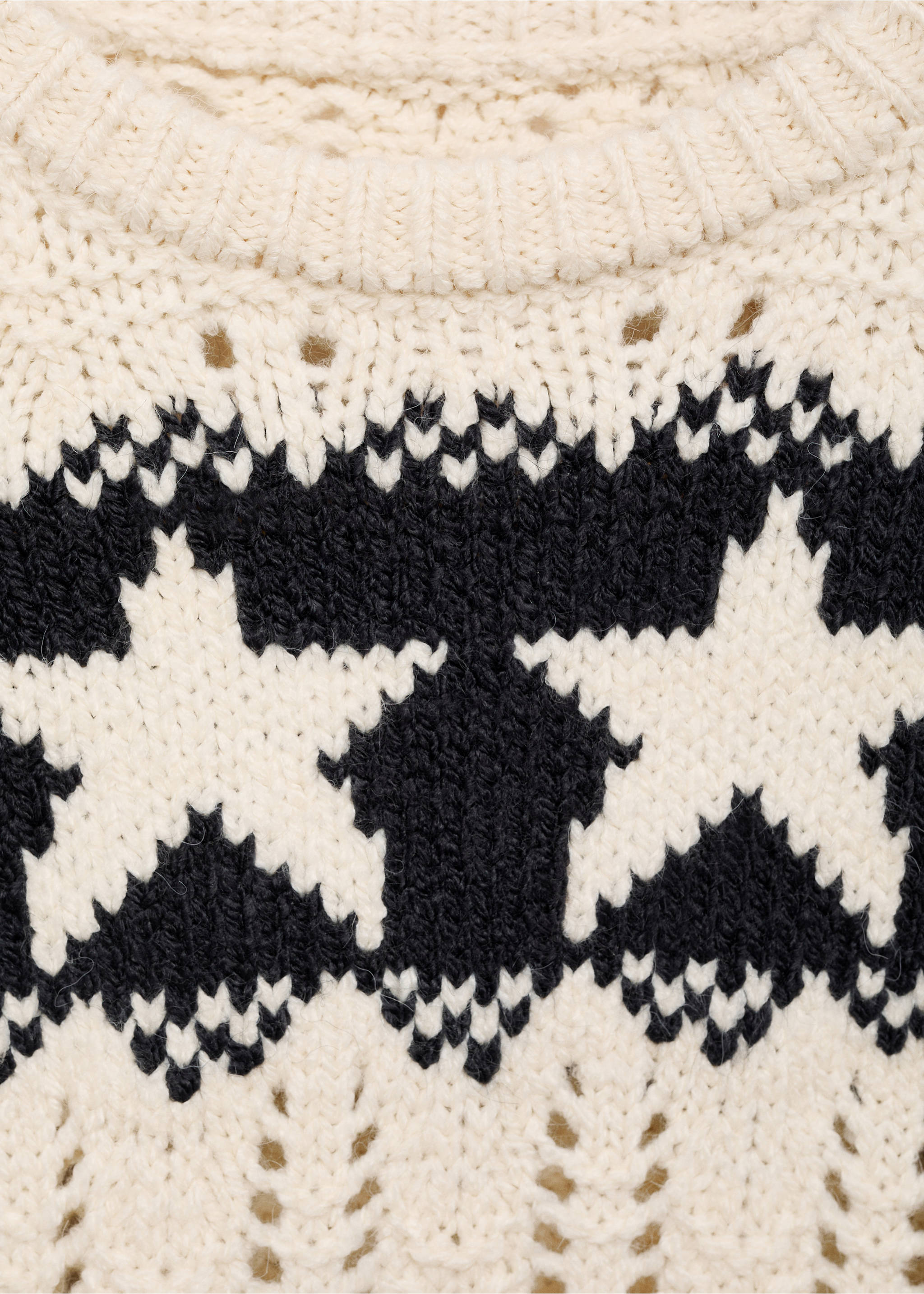 Stars knitted sweater - Details of the article 8, Off White. Ref: 17026348-00.