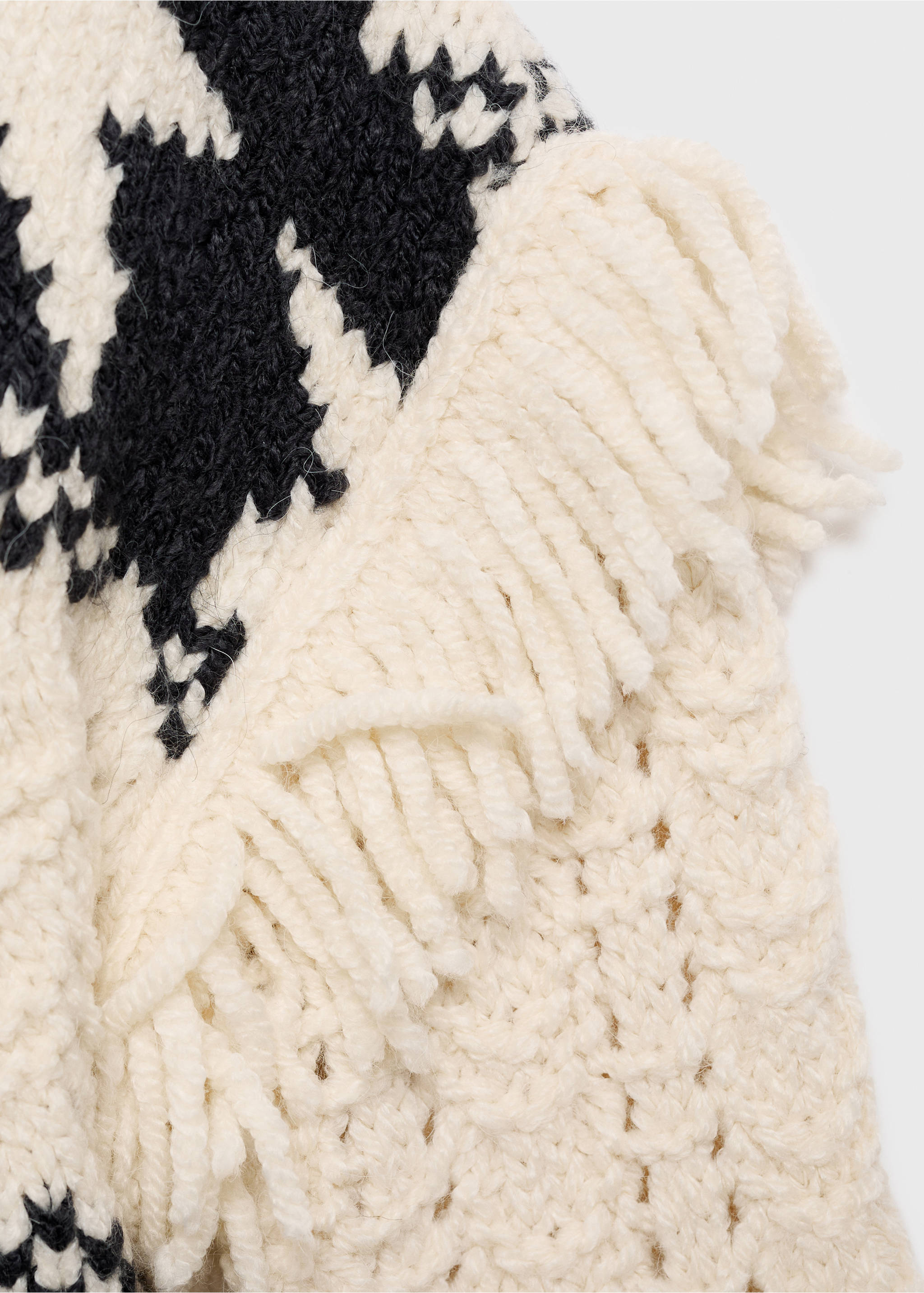 Stars knitted sweater - Details of the article 0, Off White. Ref: 17026348-00.