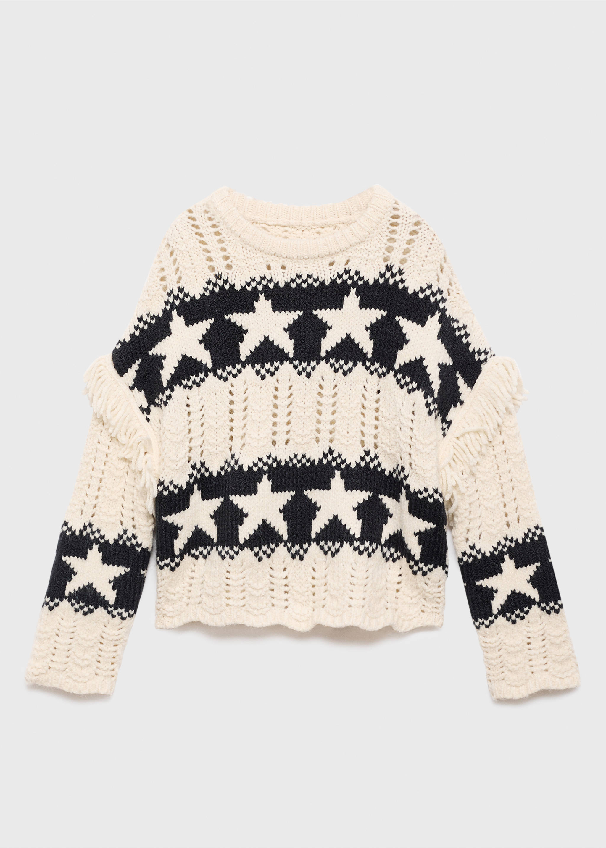 Stars knitted sweater - Article without model, Off White. Ref: 17026348-00.