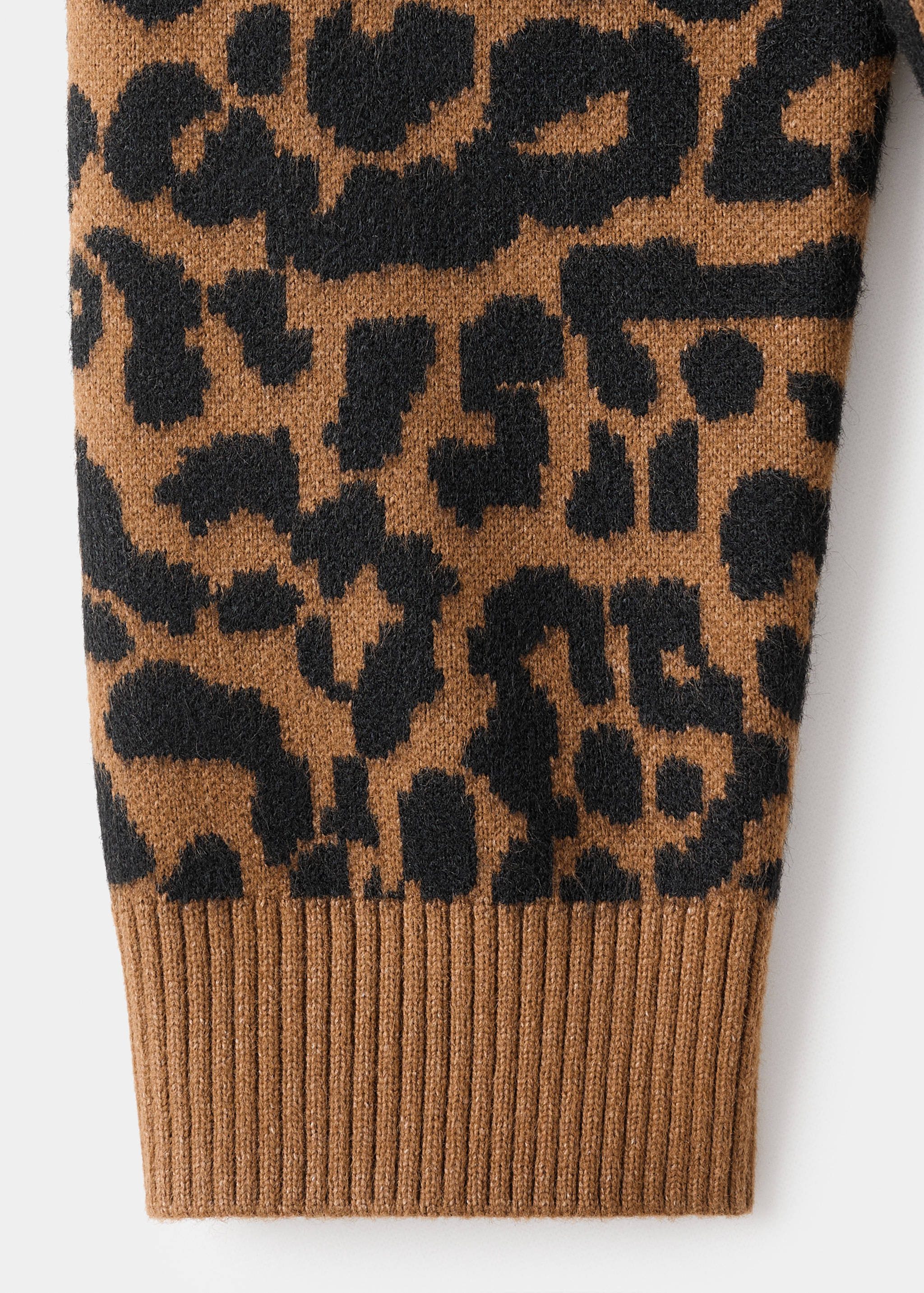 Leopard-print knitted sweater - Details of the article 0