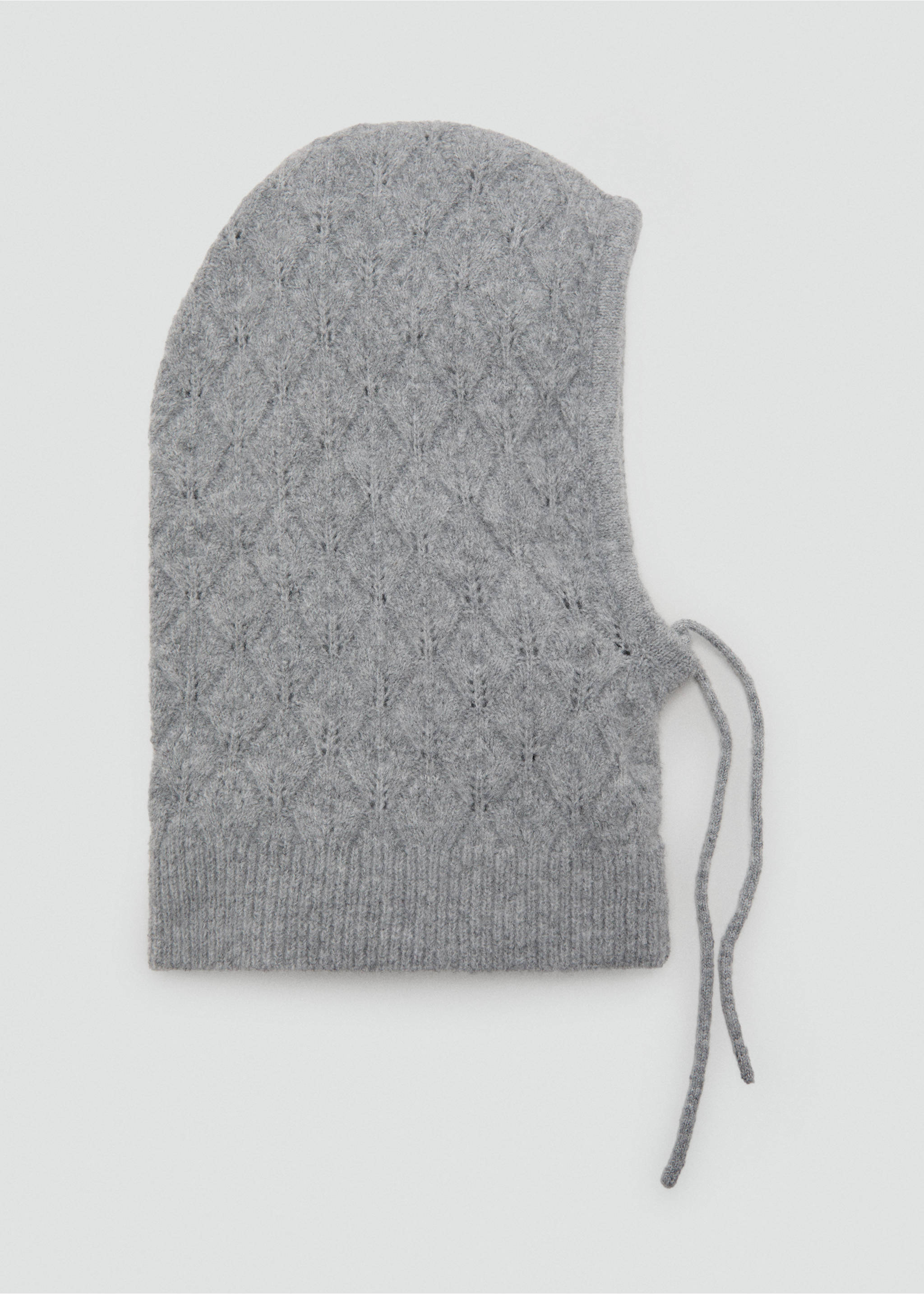 Gestrickte Balaclava - Artikel ohne Model, Grau. Ref: 17026350-00.