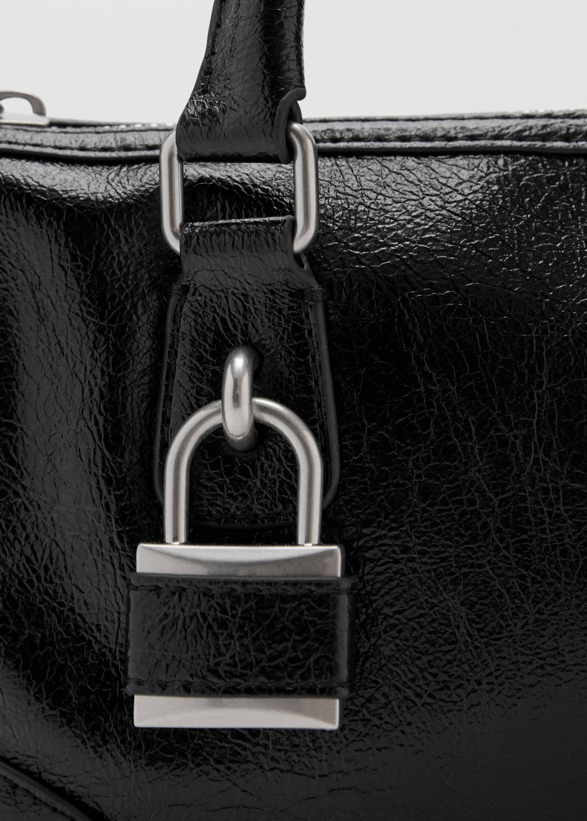 Mini shiny handbag with handles - Details of the article 1