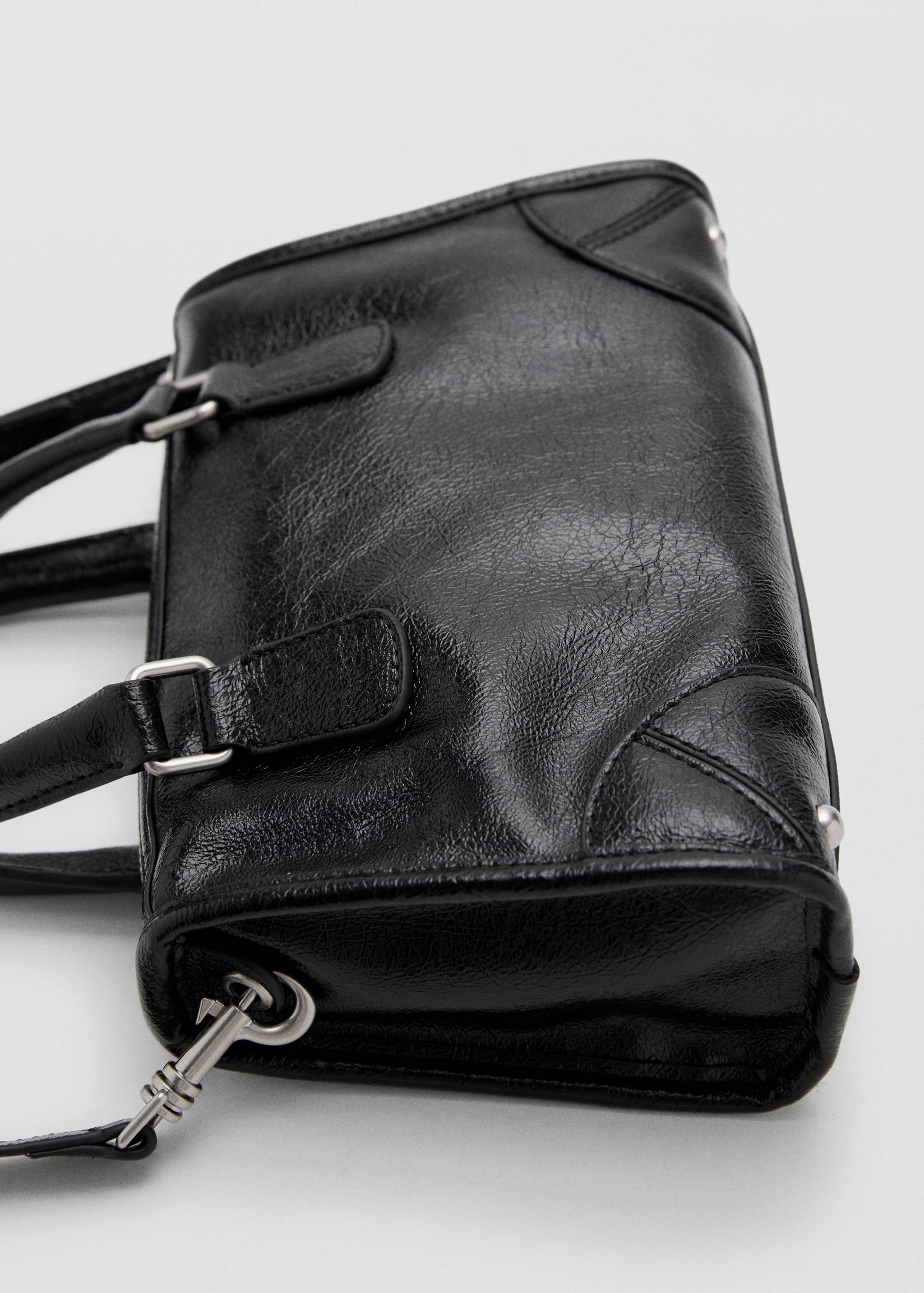 Mini shiny handbag with handles - Details of the article 2