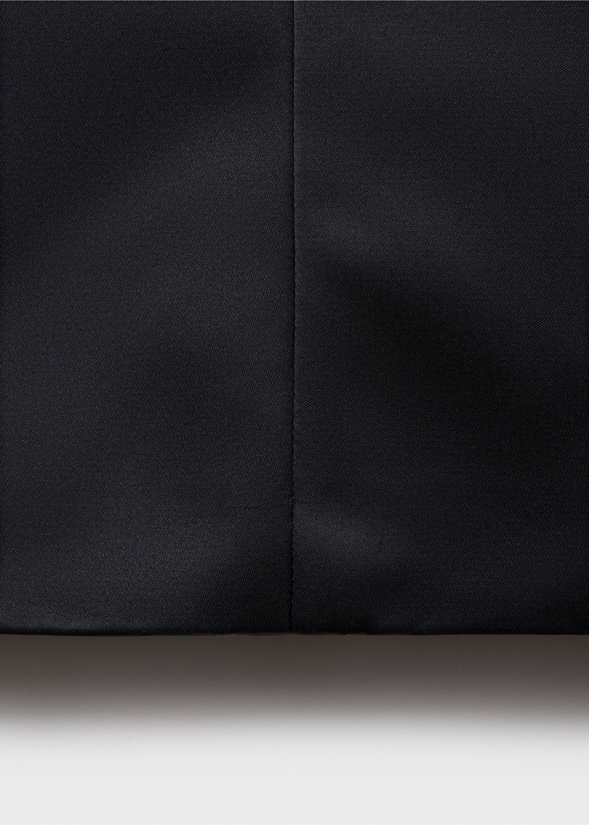 Close-up of the black dress fabric and seam detail., Charcoal. Ref: 17026357-00.