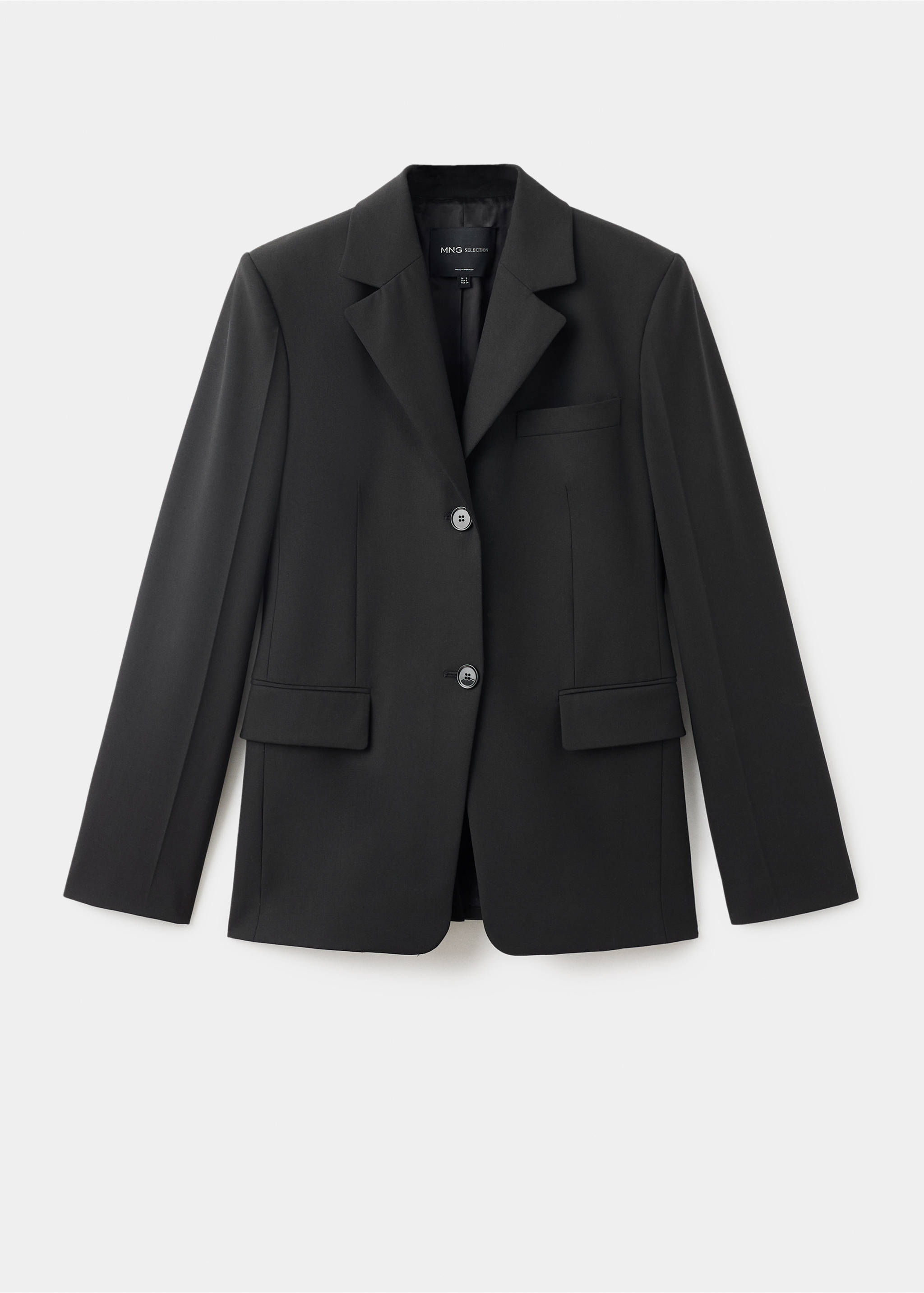 Wool-blend suit blazer - Article without model, Maroon. Ref: 17026363-00.