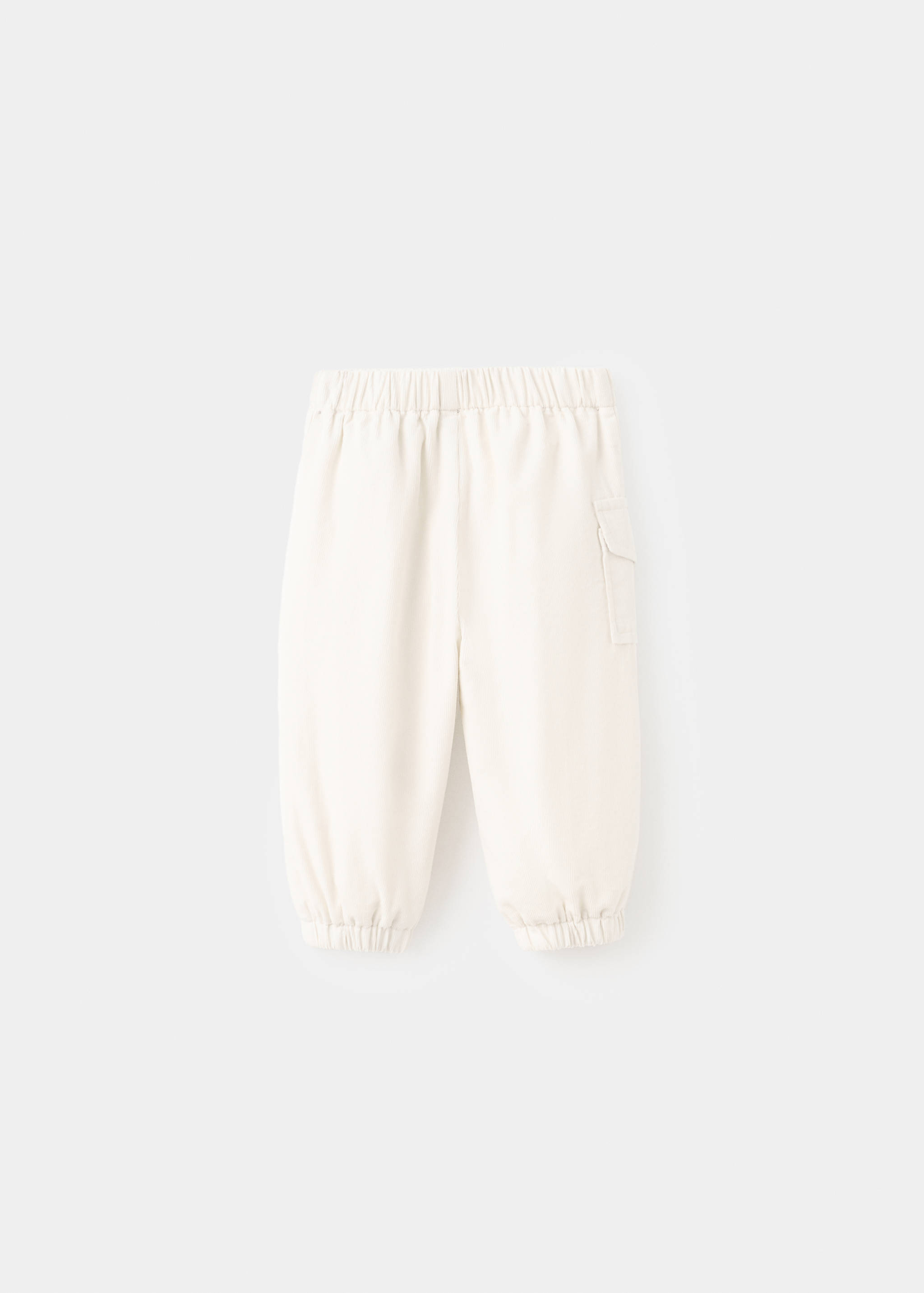 Corduroy cargo trousers - Reverse of the article