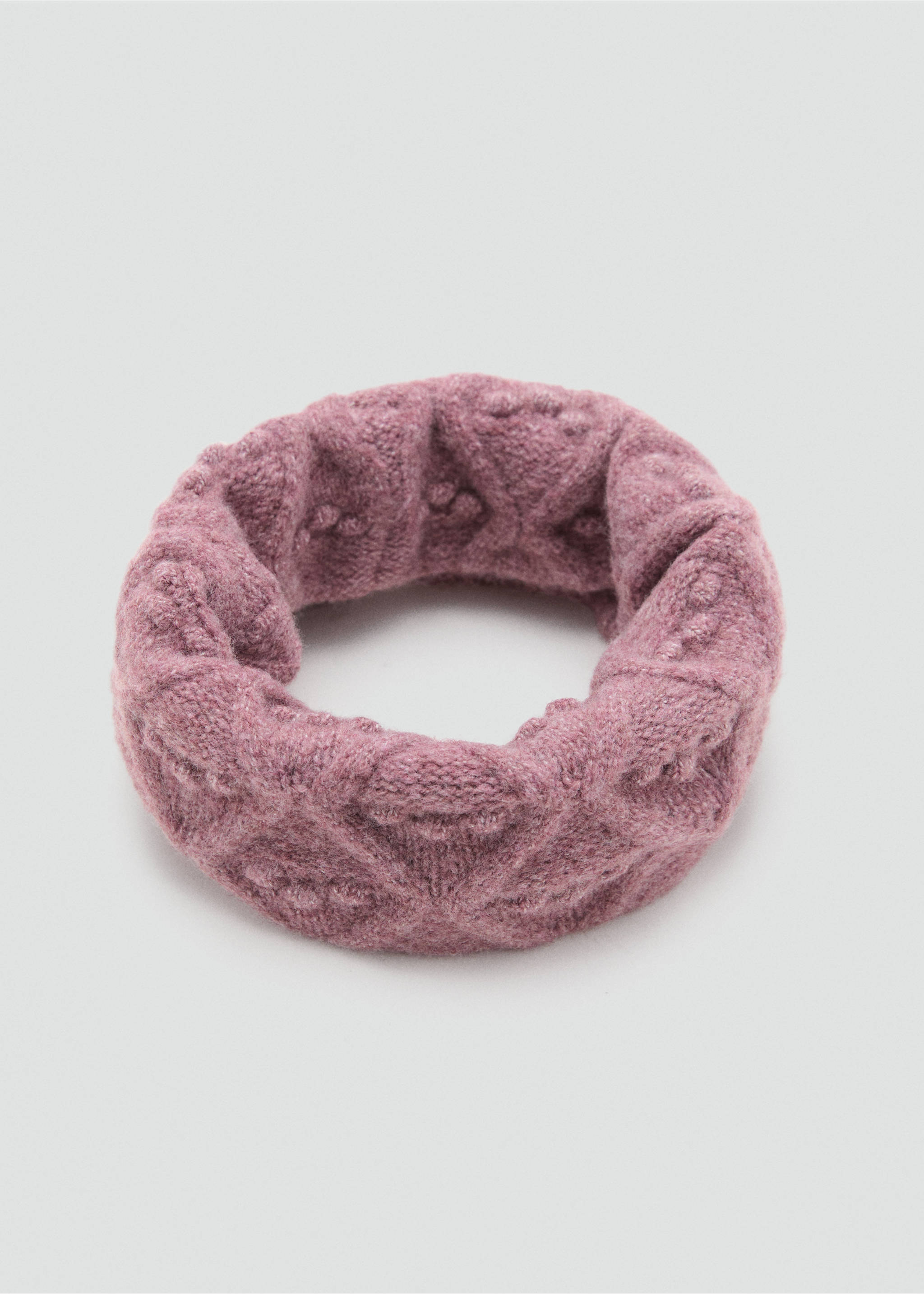 Strukturierter Schal - Detail des Artikels 1, Weinrot. Ref: 17026736-00.