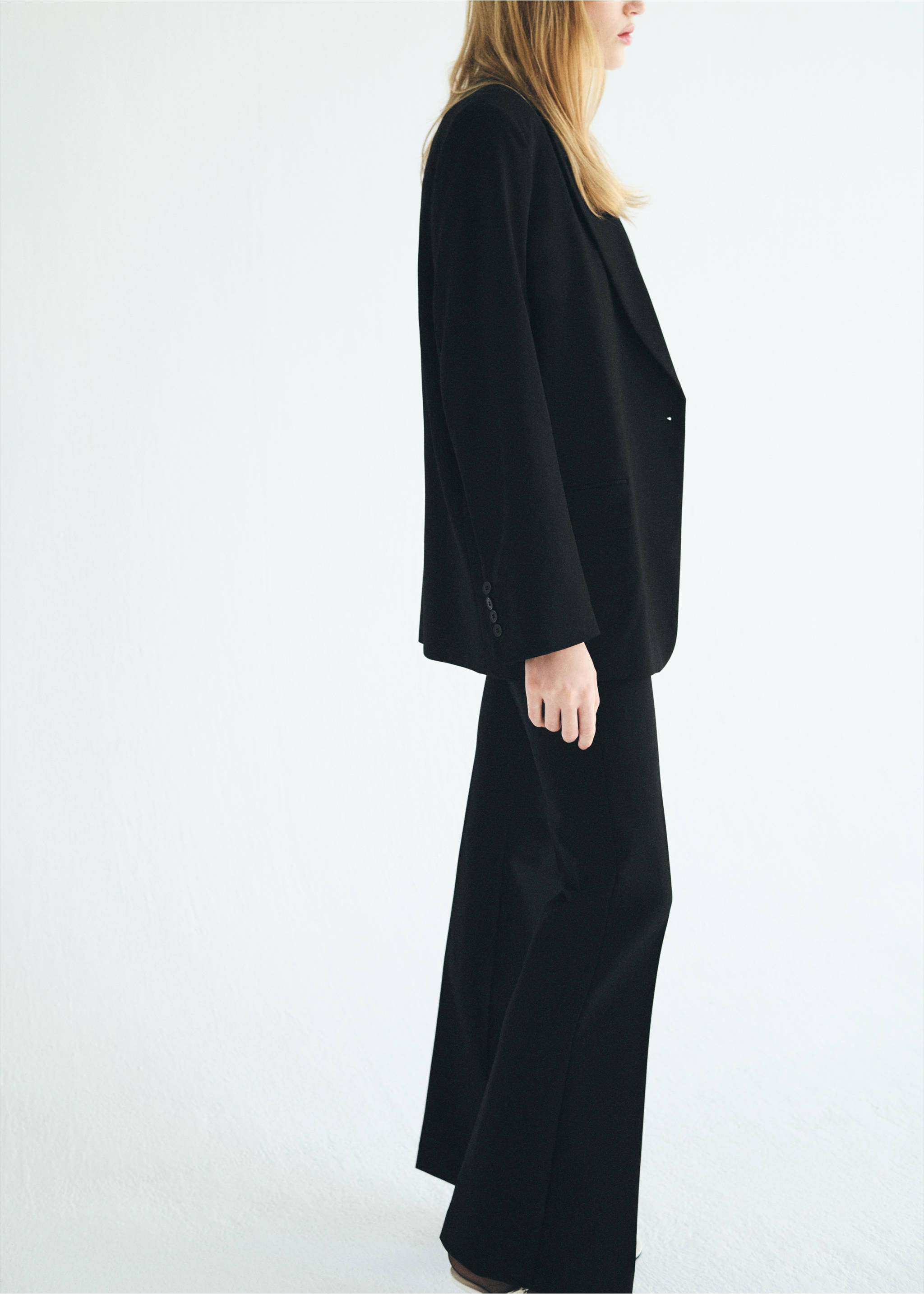 Pantalon flare taille normale - Détail de l'article 3, Noir. Ref: 17026738-00.
