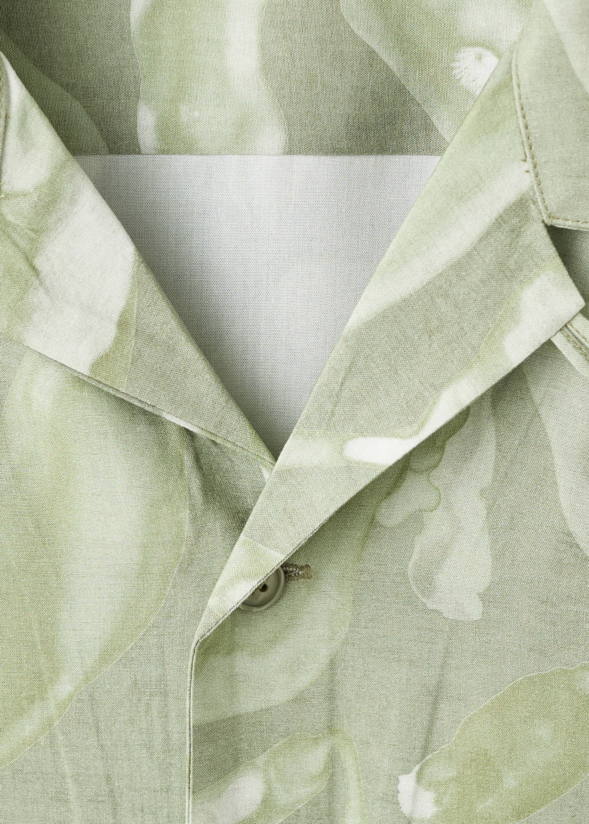 Relaxed fit-skjorta med fint fall och tryck - Detaljer om artikeln 8
