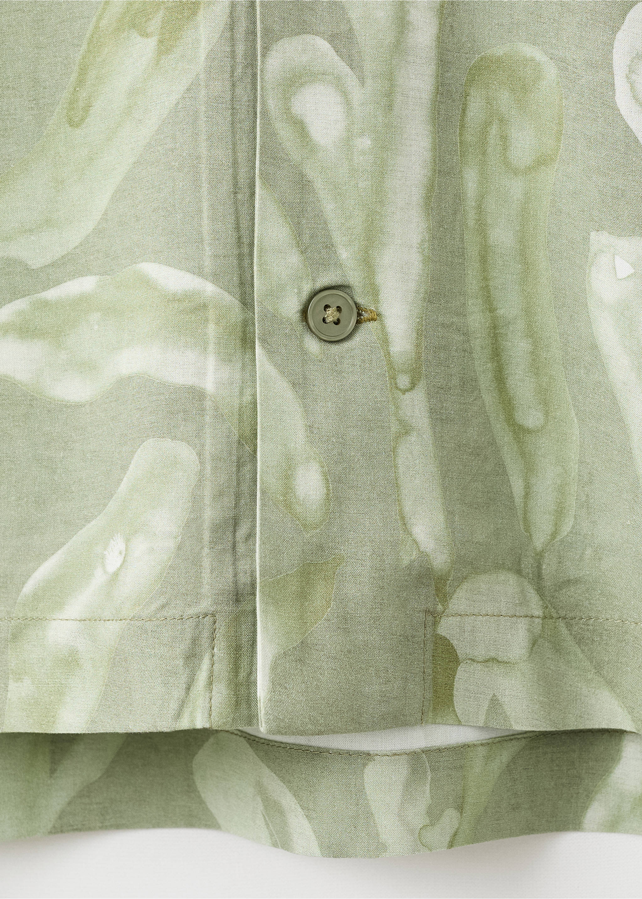 Relaxed fit-skjorta med fint fall och tryck - Detaljer om artikeln 0, Aqua Grön. Ref: 17026740-00.