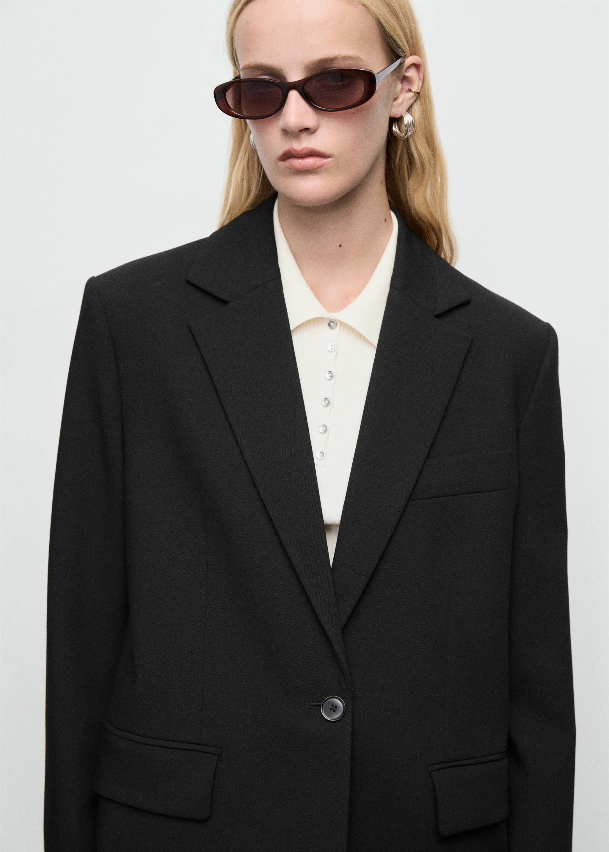 Blazer recta bolsillos solapa - Detalle del artículo 1