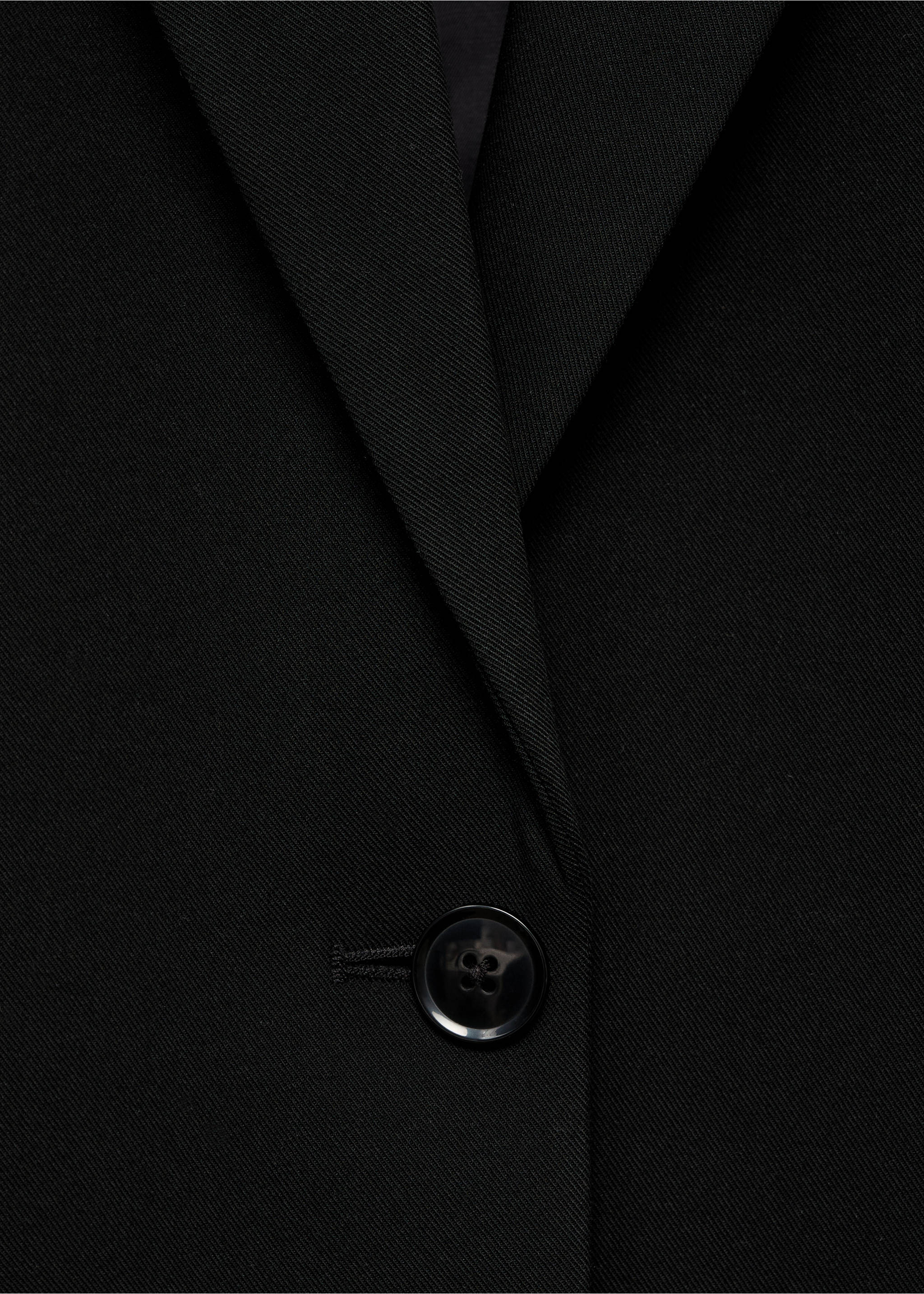 Blazer recta bolsillos solapa - Detalle del artículo 8, Negro. Ref: 17026744-00.