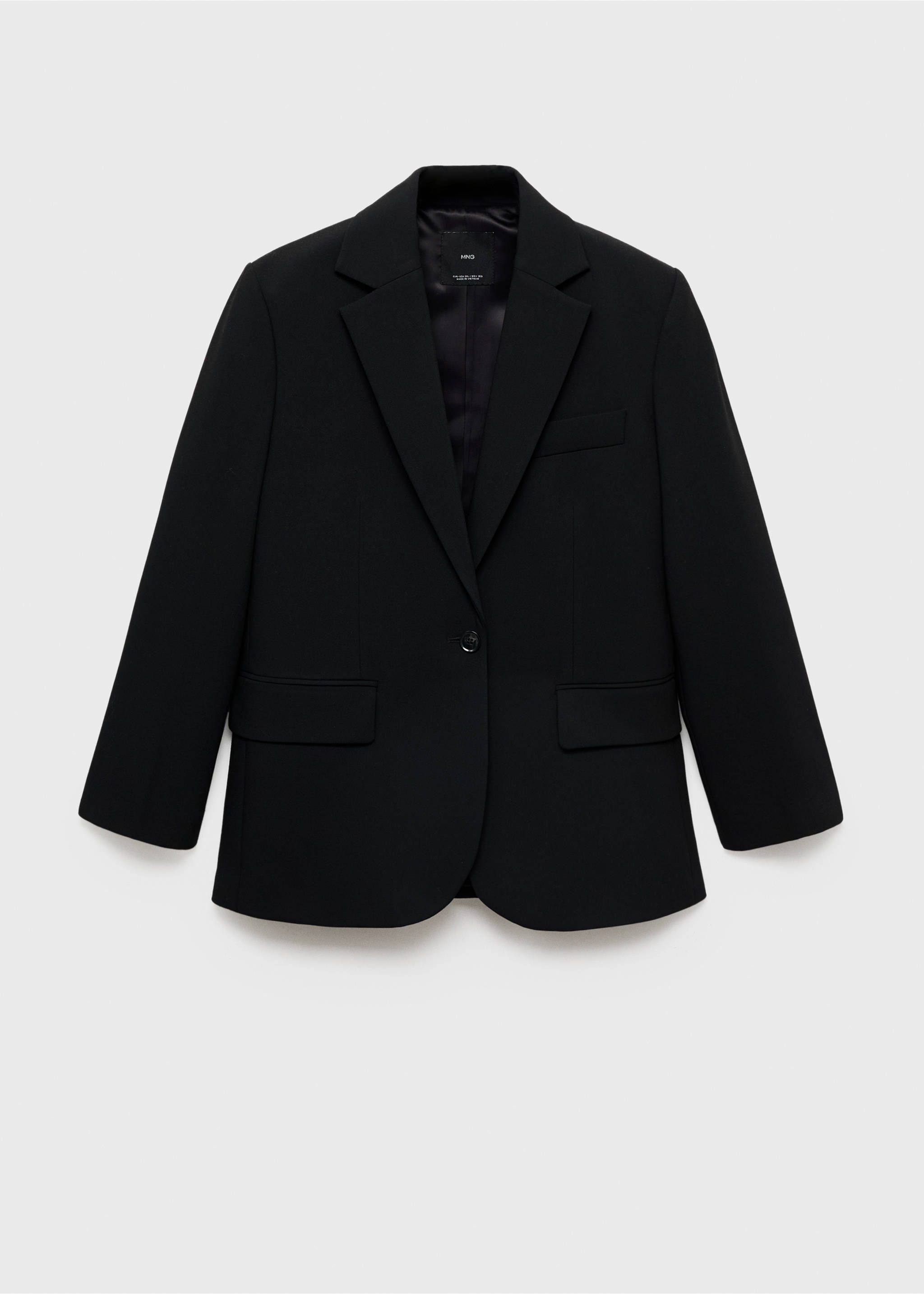 Blazer recta bolsillos solapa - Artículo sin modelo, Negro. Ref: 17026744-00.