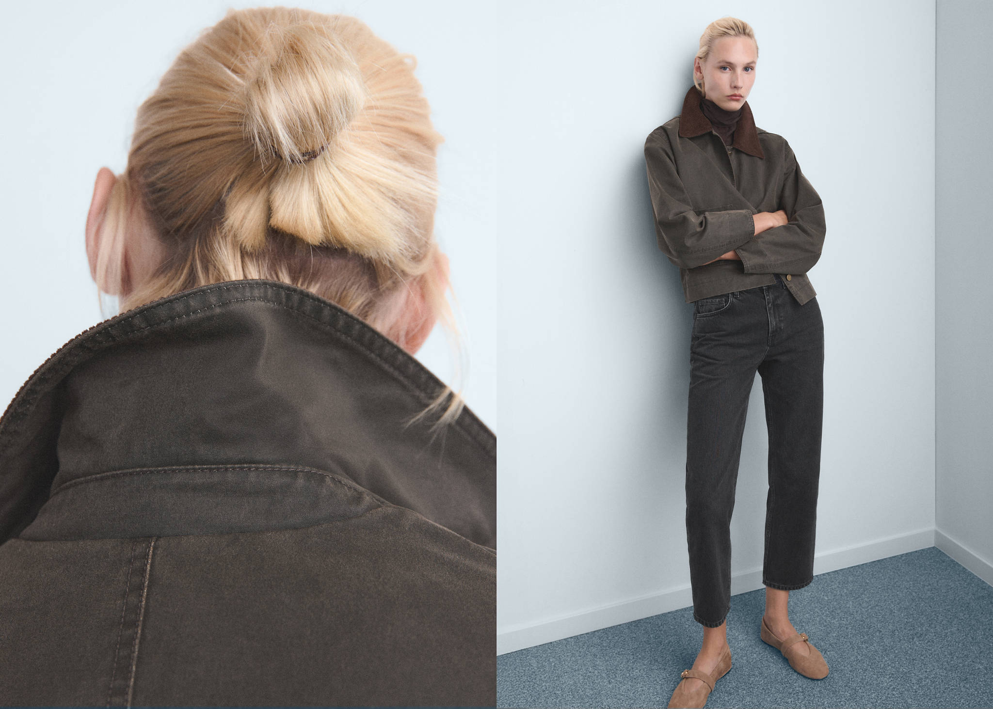 Mid-rise straight jeans - Panoramic plane