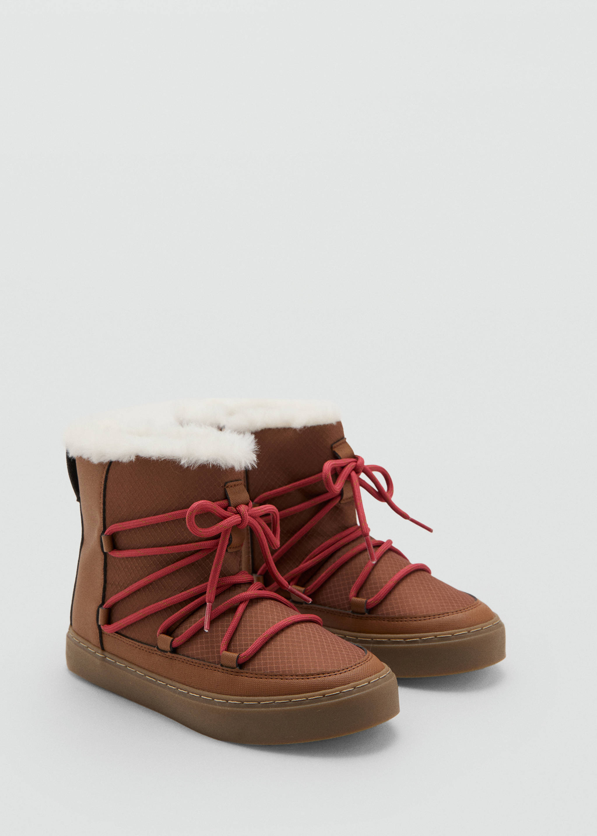 Hair lace ankle boots - Medium plane
