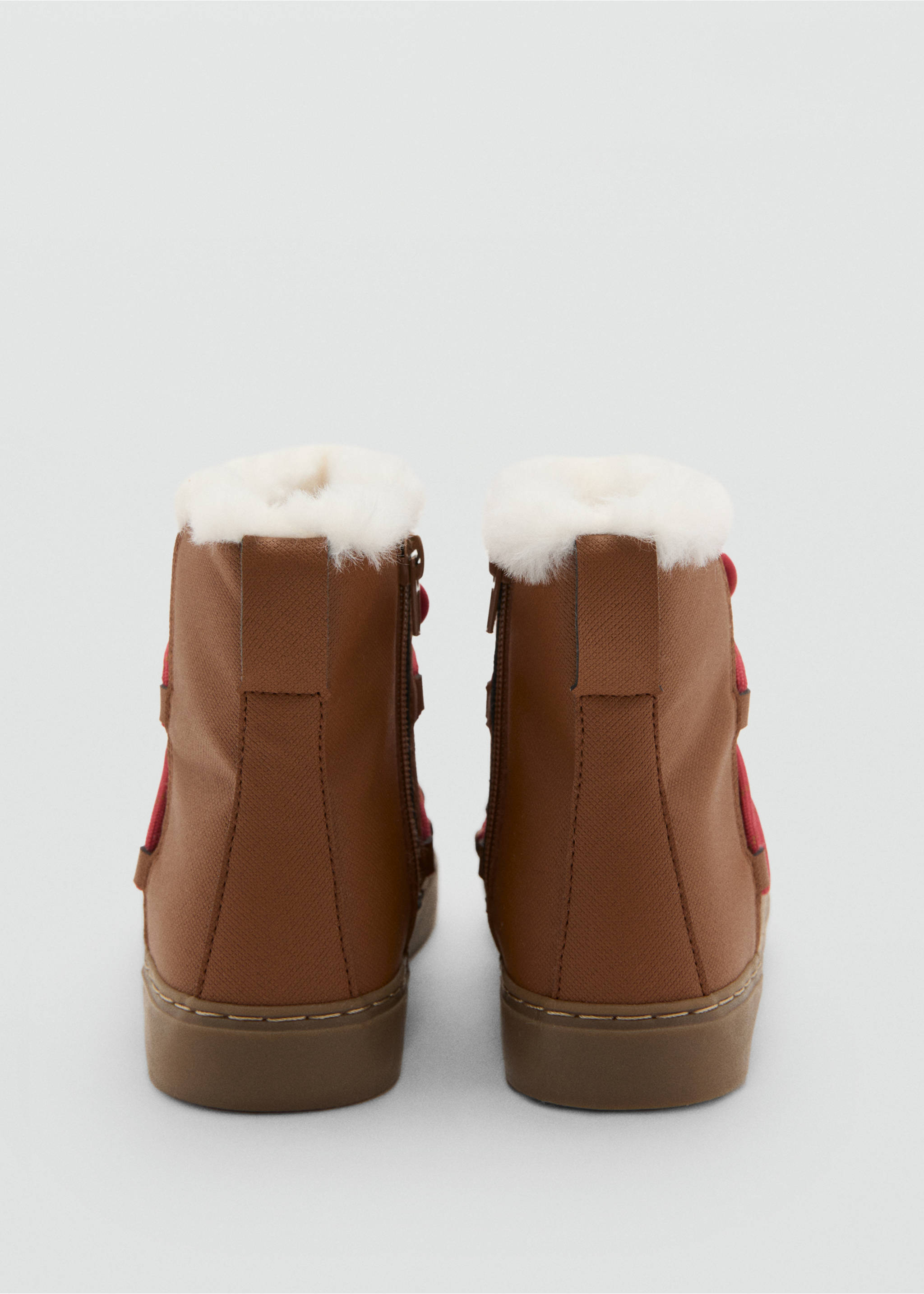 Hair lace ankle boots - Details of the article 1, Medium Brown. Ref: 17027129-00.