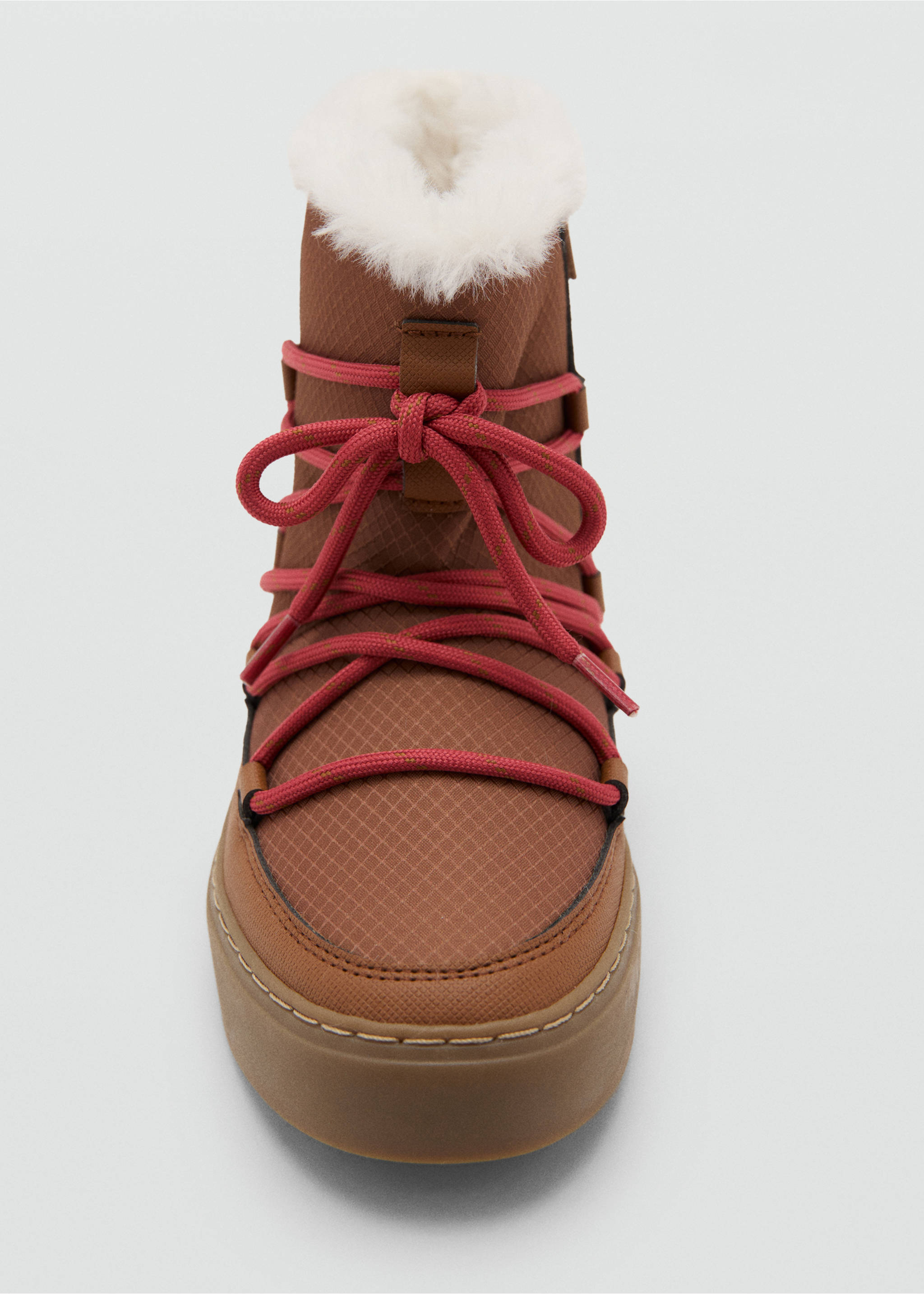 Hair lace ankle boots - Details of the article 3, Medium Brown. Ref: 17027129-00.
