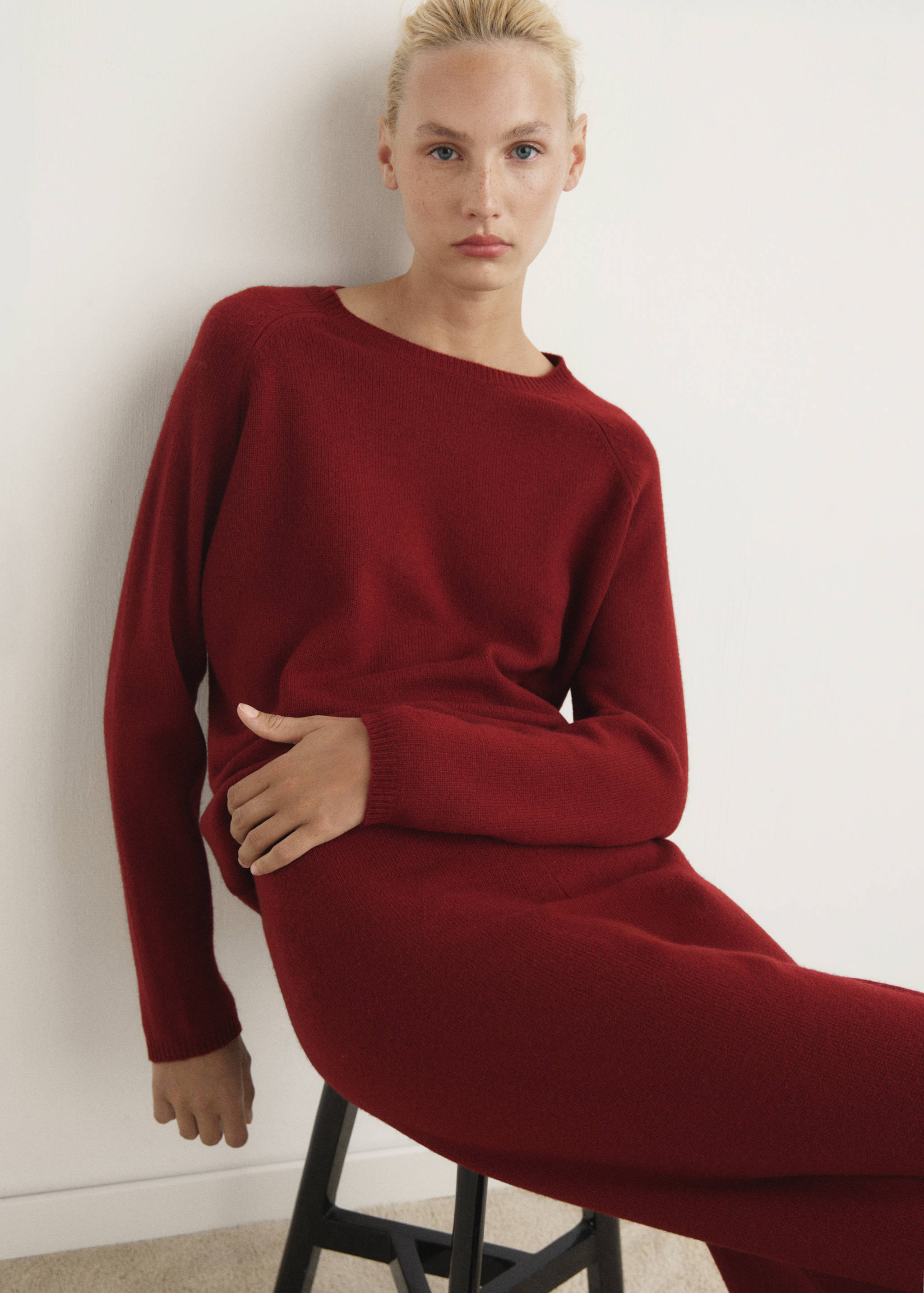 Camisola grossa de caxemira - Plano médio