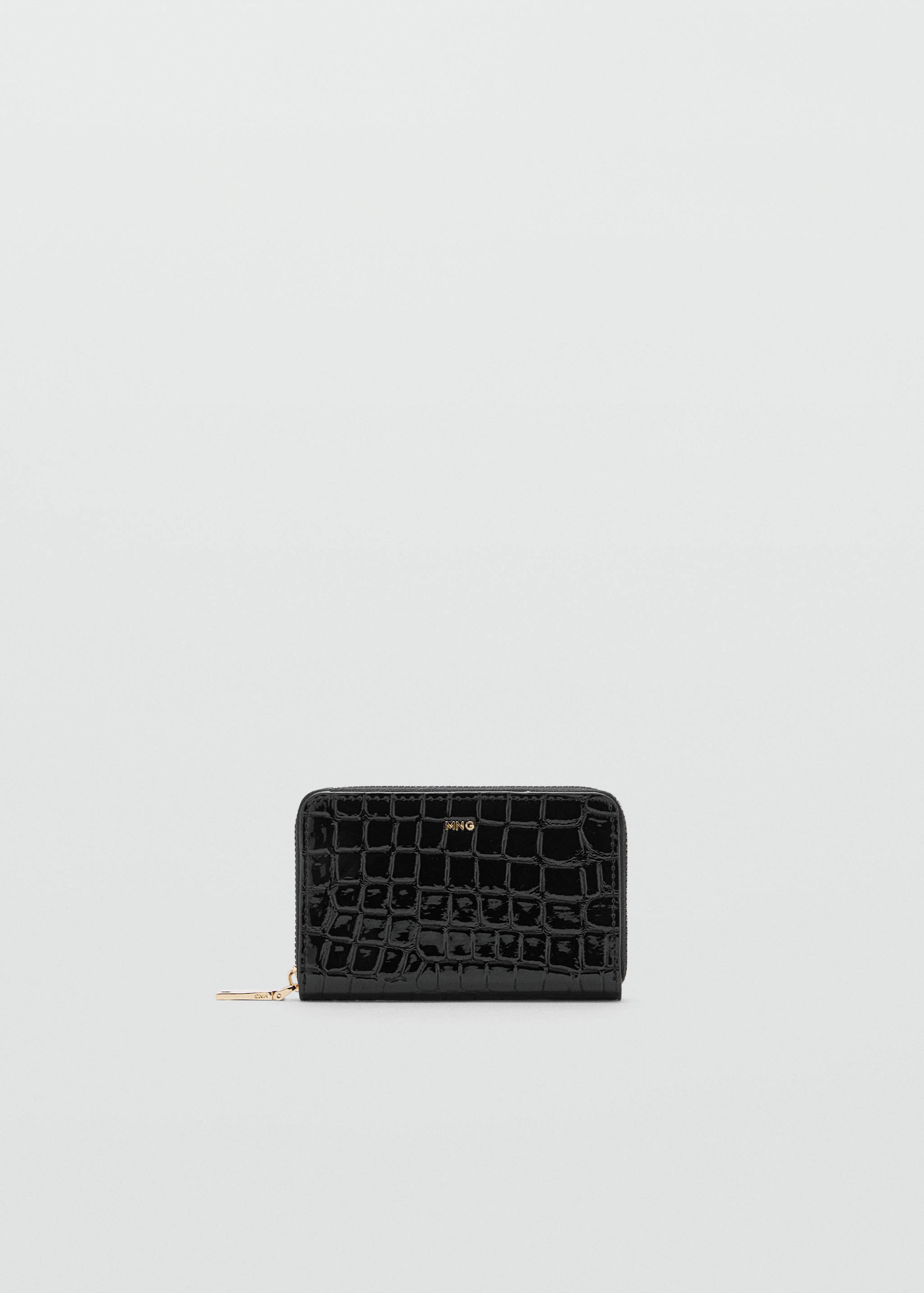 Medium glossy croc wallet - Article without model