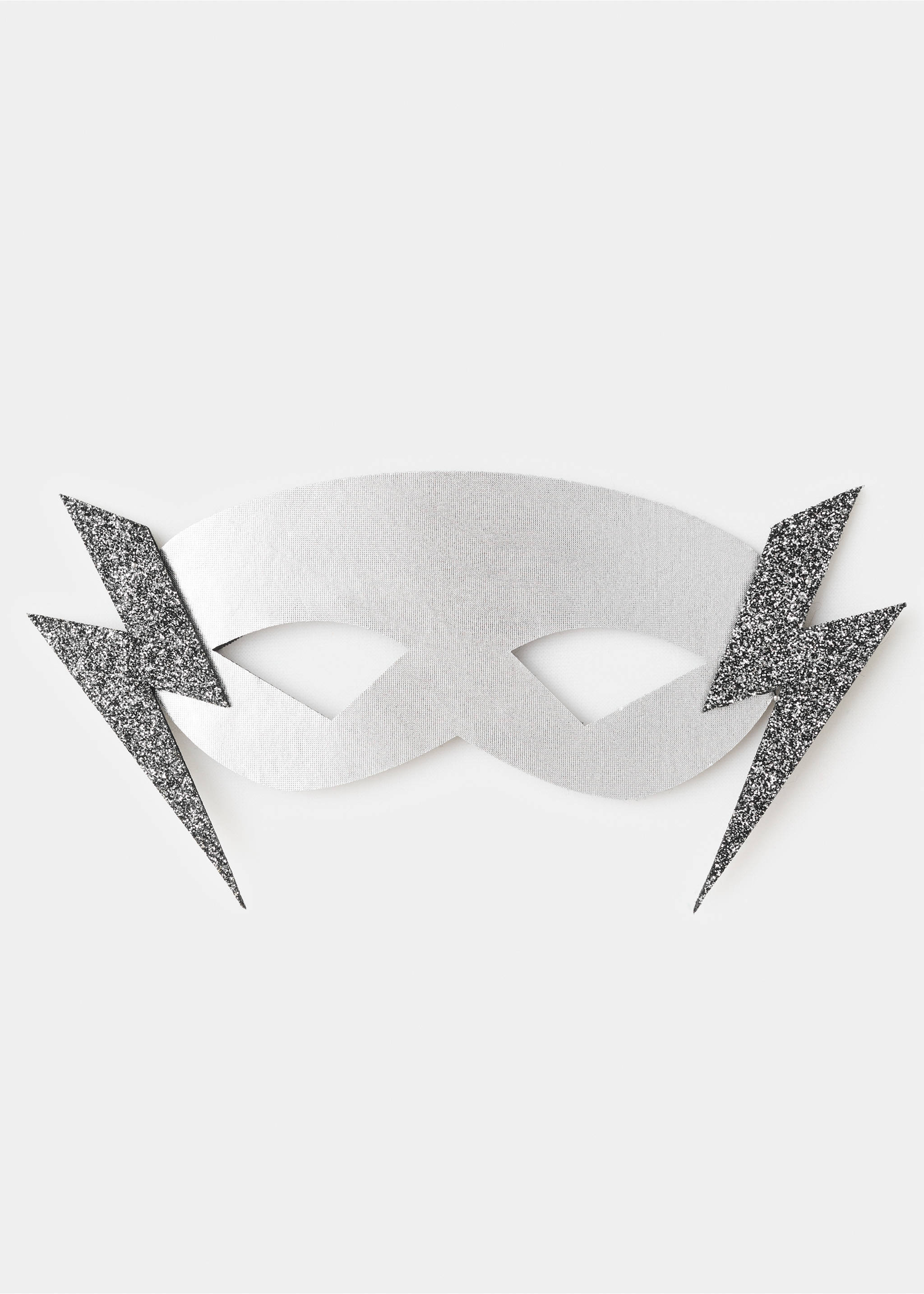 Cape and lightning mask - Details of the article 2, Silver. Ref: 17027132-00.