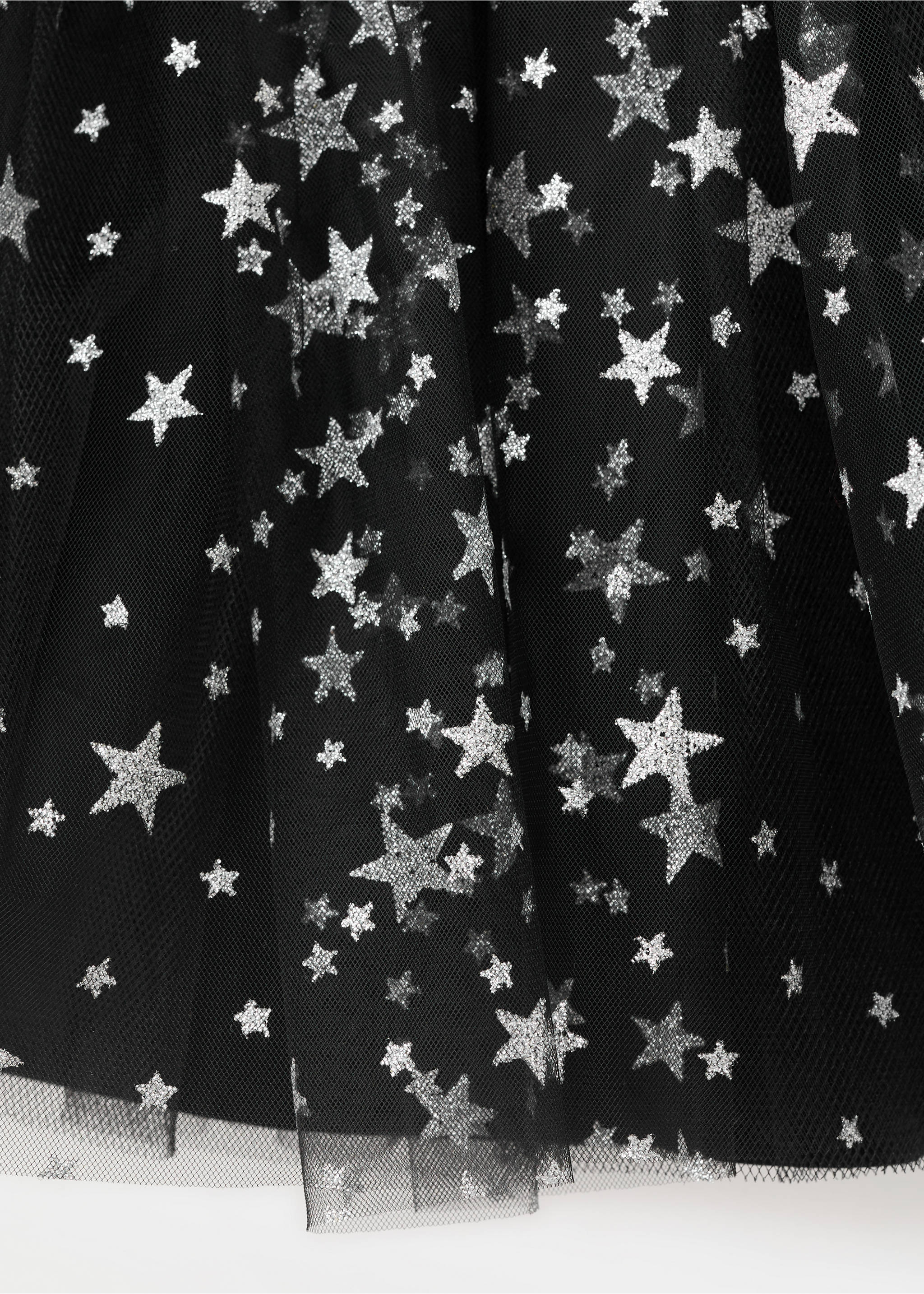 Star tulle skirt - Details of the article 1, Black. Ref: 17027135-00.