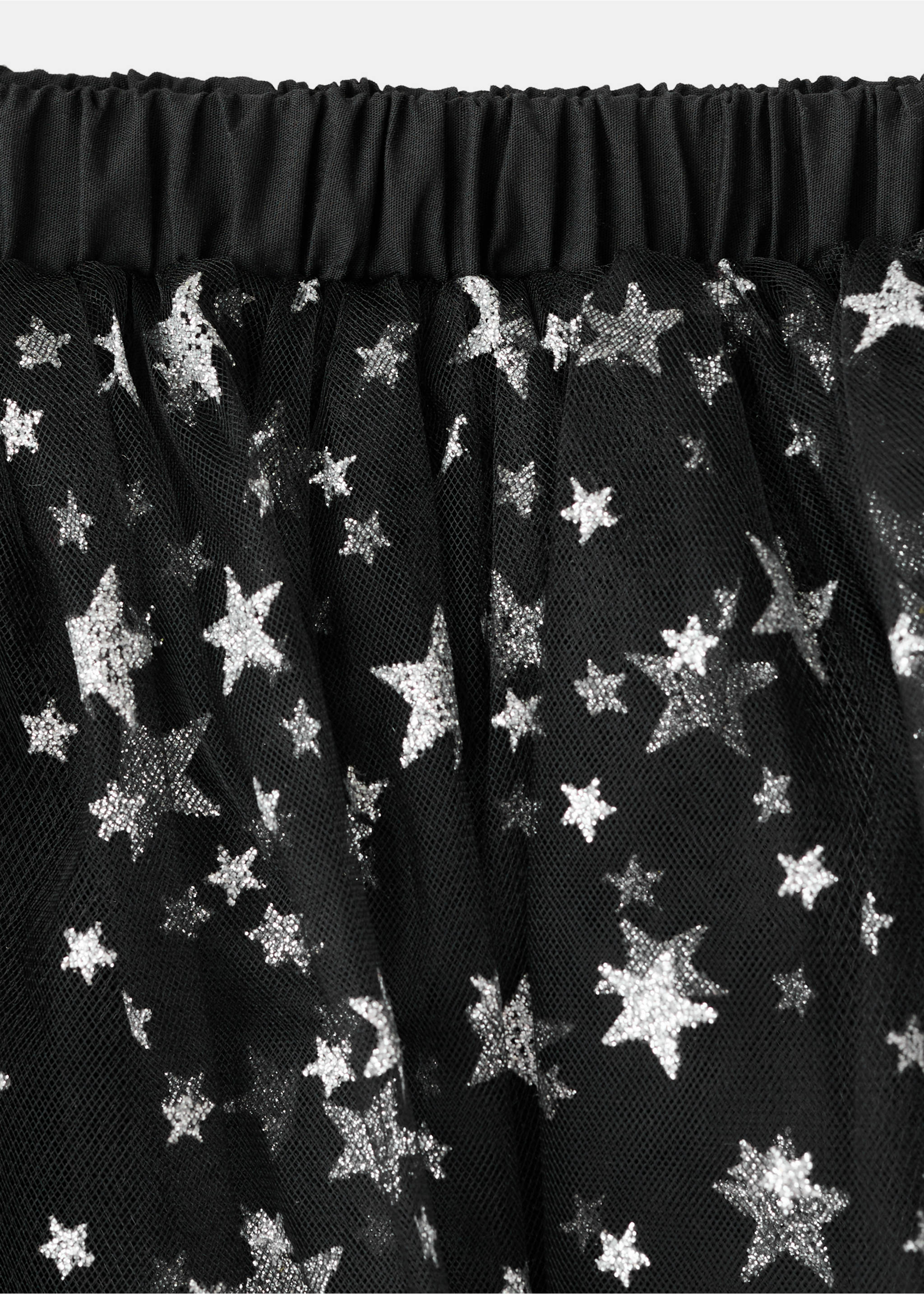 Star tulle skirt - Details of the article 2, Black. Ref: 17027135-00.