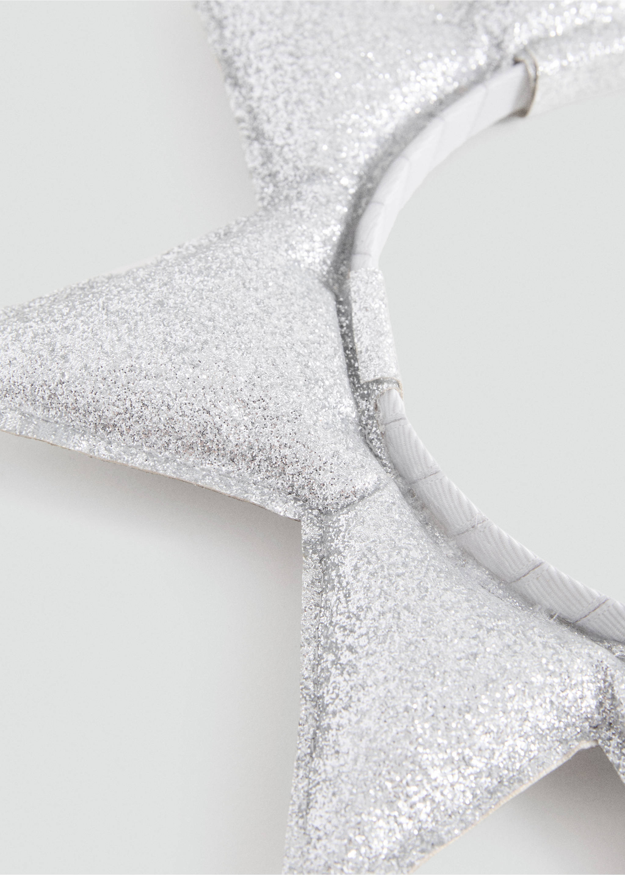 Glitter hairband - Medium plane, Silver. Ref: 17027136-00.