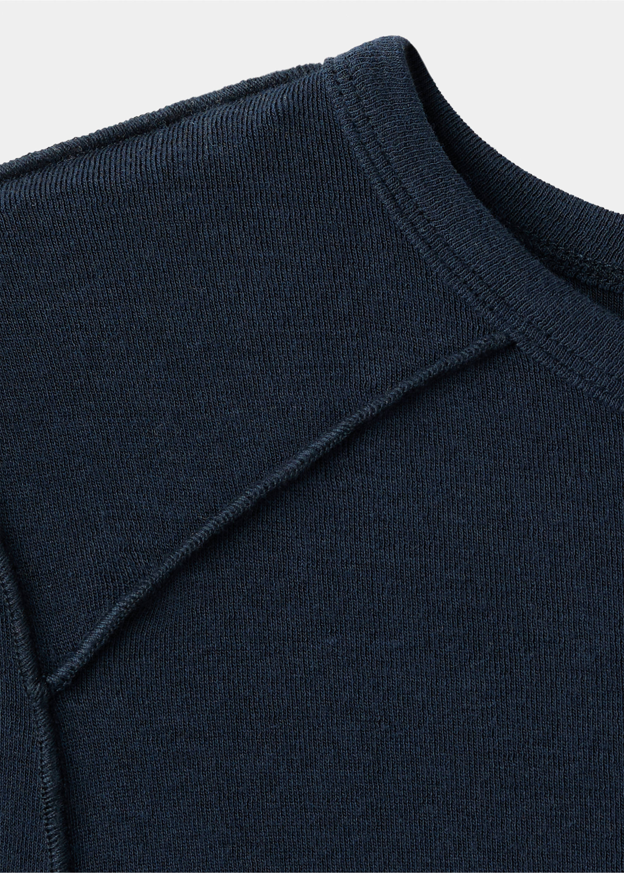 Langes, schlichtes Kleid - Detail des Artikels 8, Marineblau. Ref: 17027762-00.