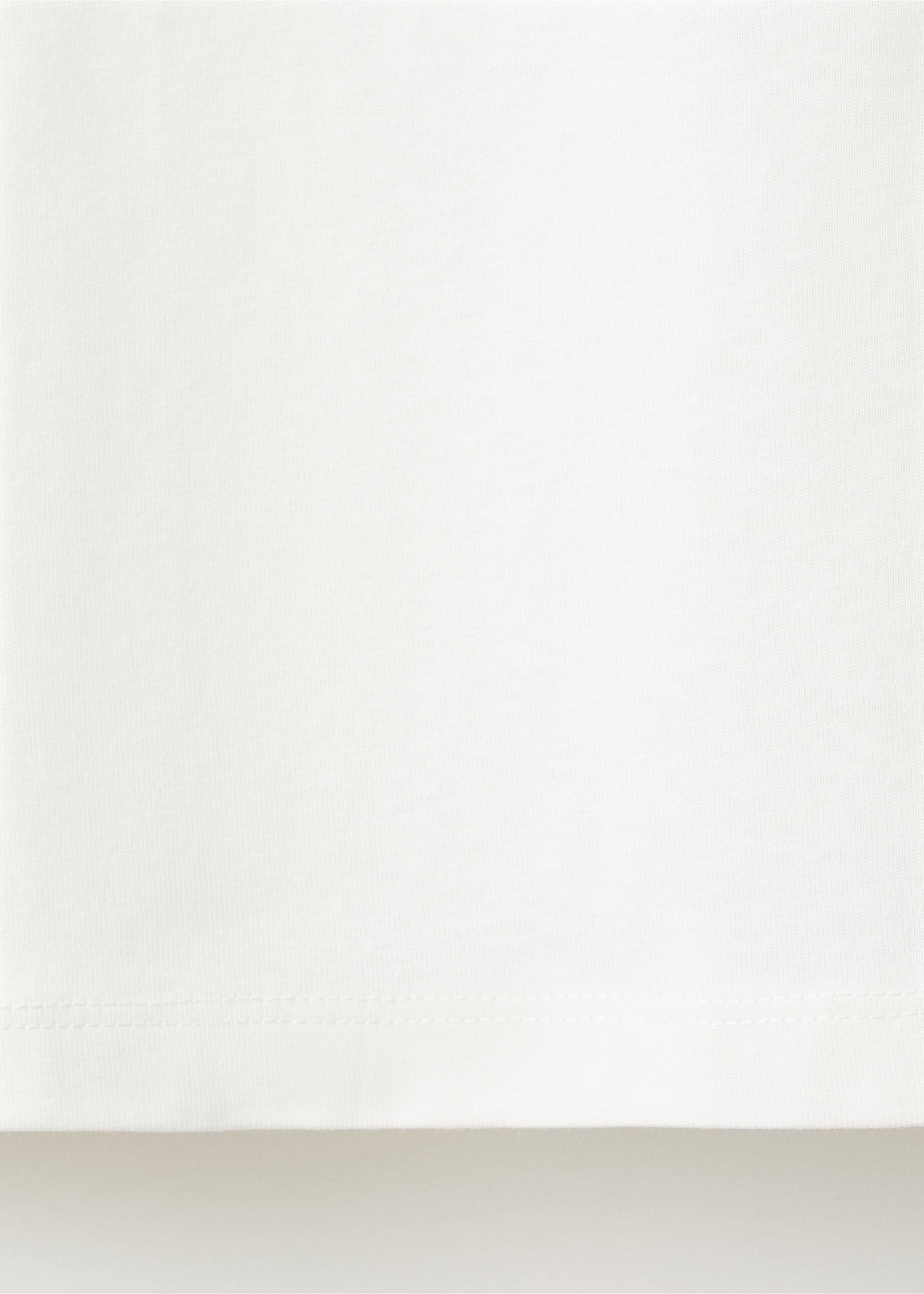 T-shirt algodão bordado - Pormenor do artigo 0, Branco-pérola. Ref: 17027769-00.