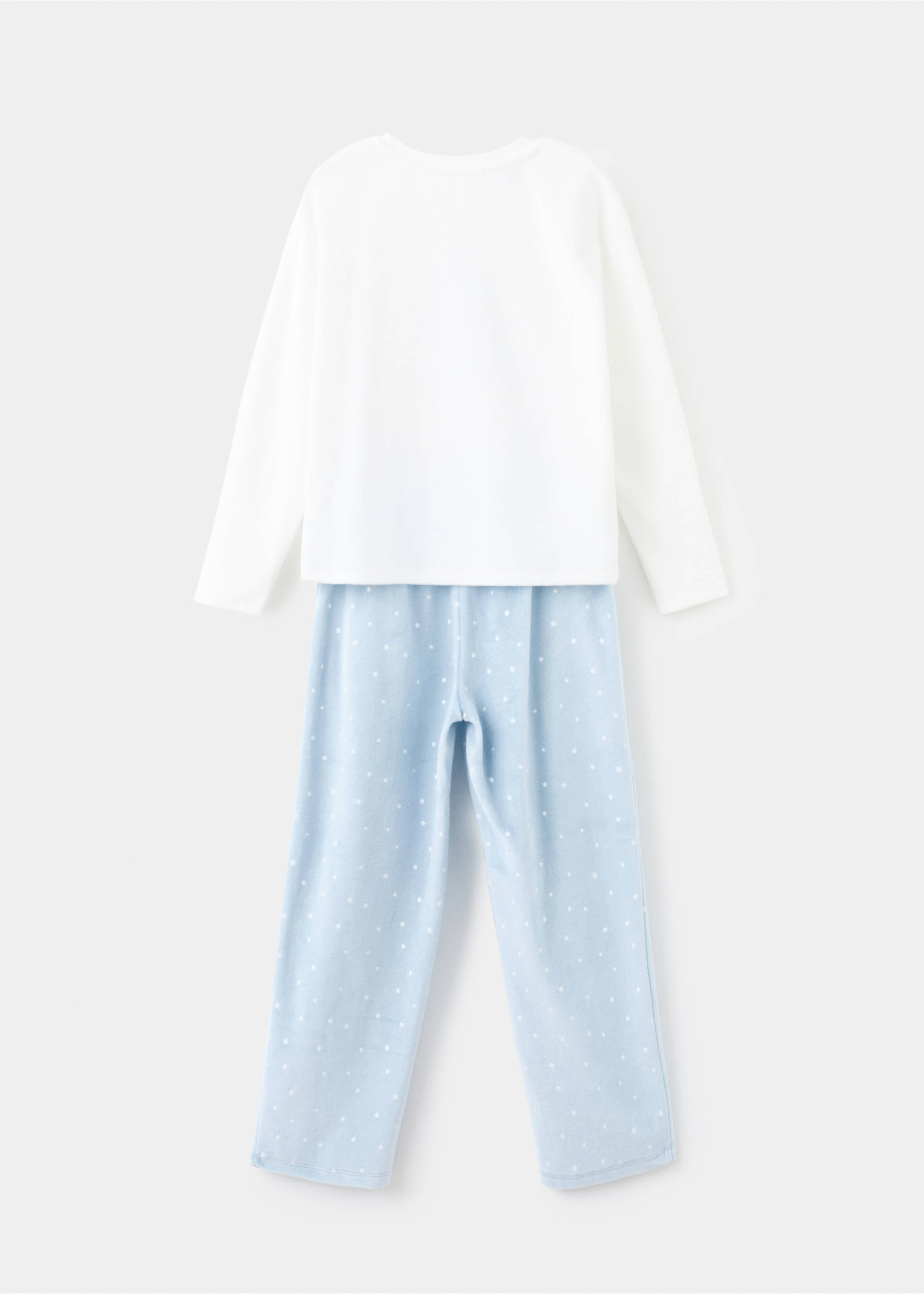 Printed long pyjamas - Reverse of the article, Off White. Ref: 17027772-00.