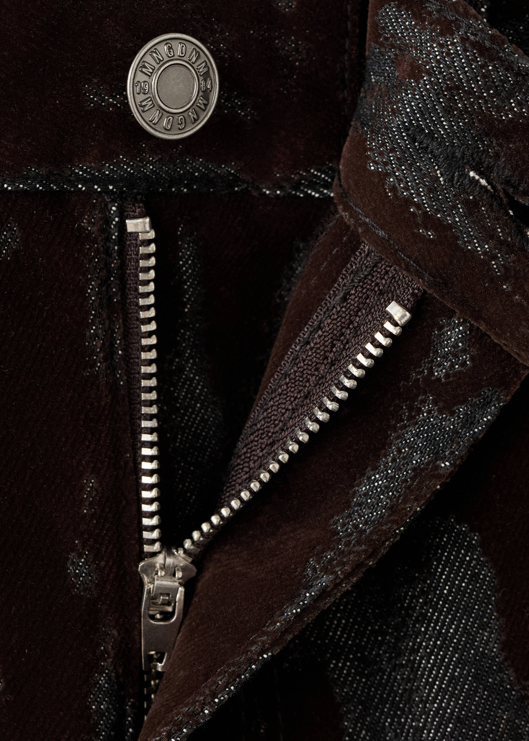 Wide-Leg-Jeans mit Devoré - Detail des Artikels 8