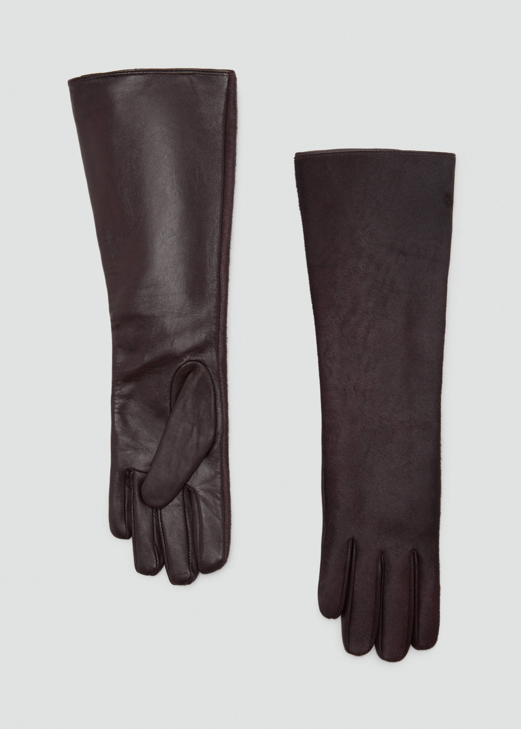 Guantes largos piel pelo - Artículo sin modelo