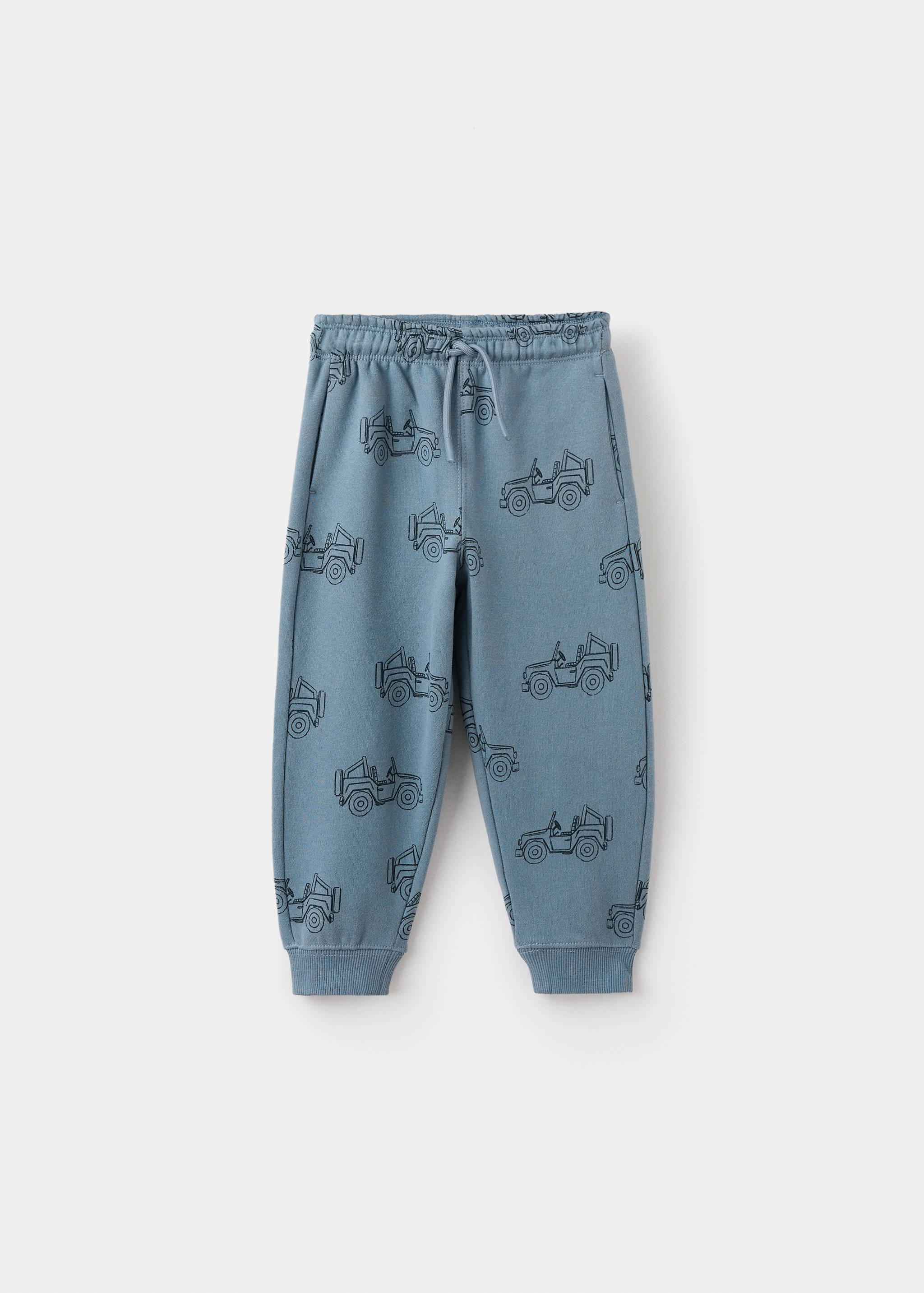 Printed cotton joggers - Article without model
