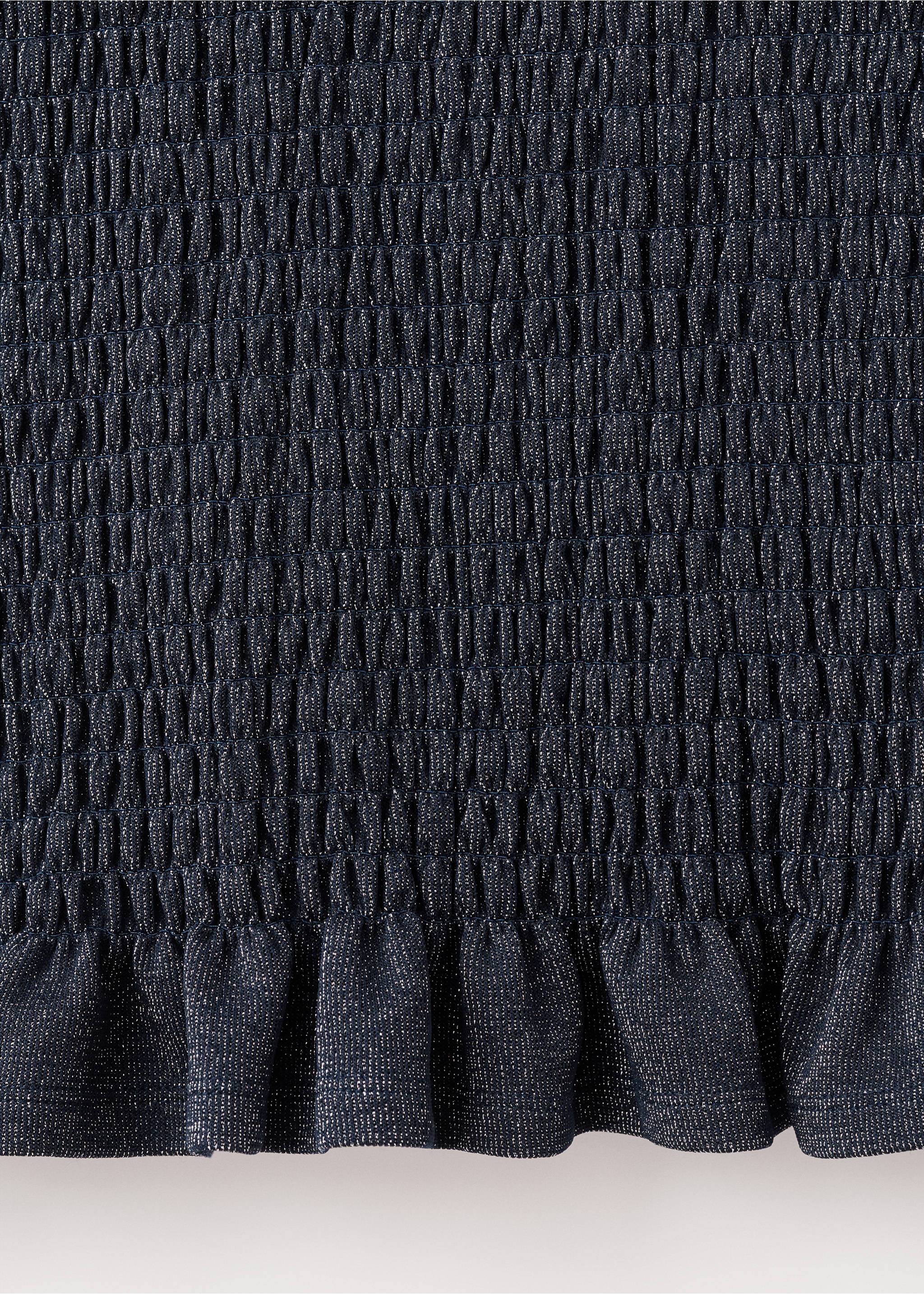 Ruched fitted dress - Details of the article 0, Navy. Ref: 17027784-00.
