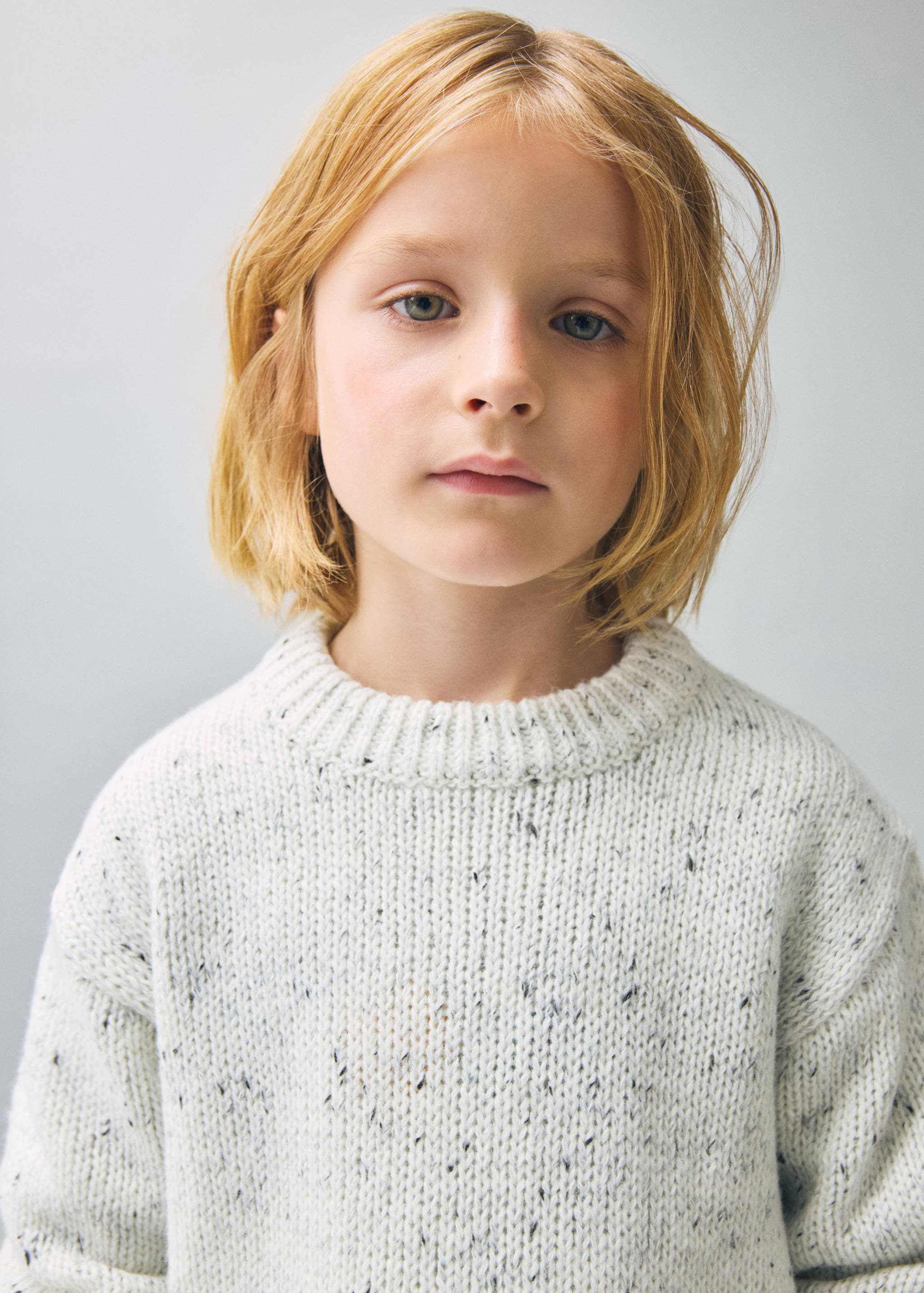 Pull-over jaspé à boutons - Détail de l'article 1
