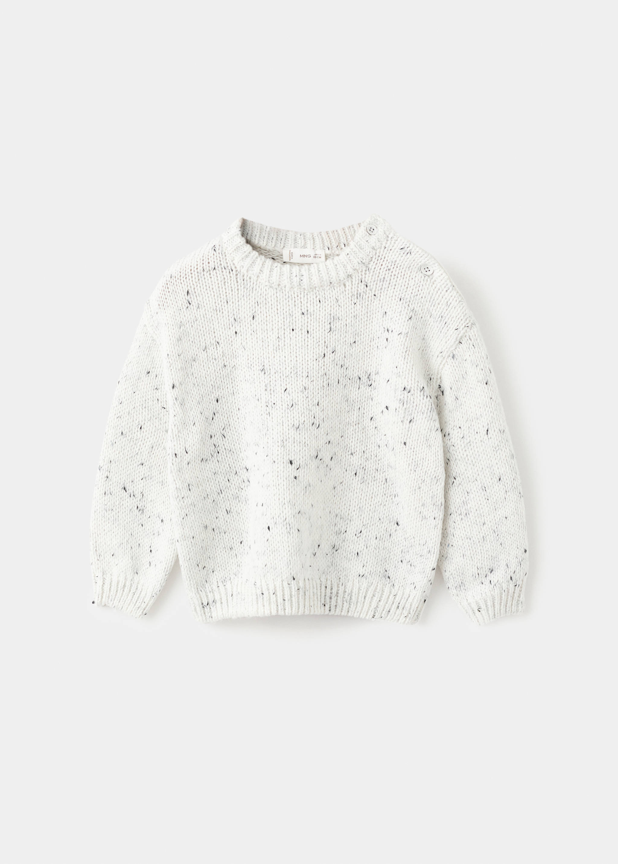 Pull-over jaspé à boutons - Article sans modèle