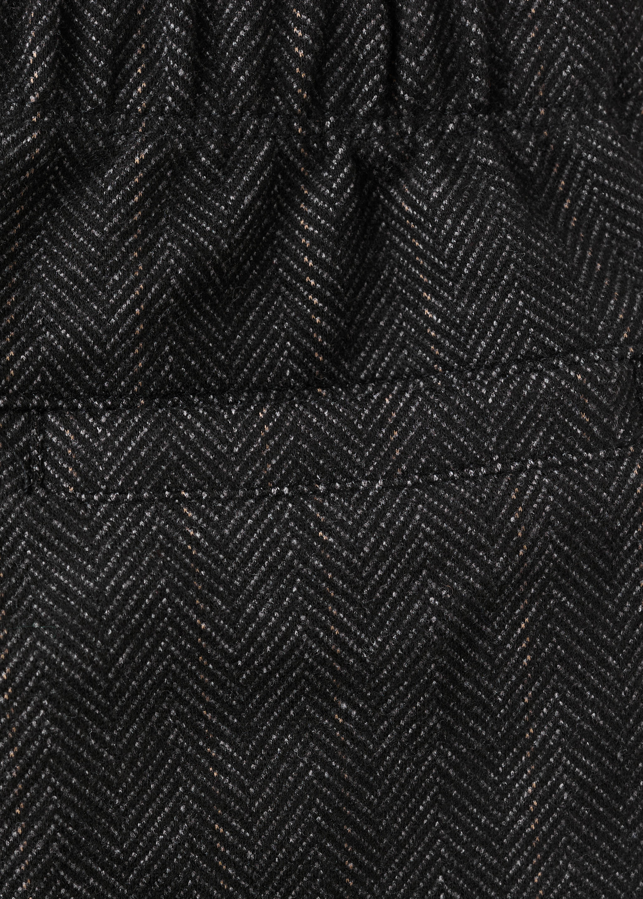 Herringbone knitted trousers - Details of the article 0