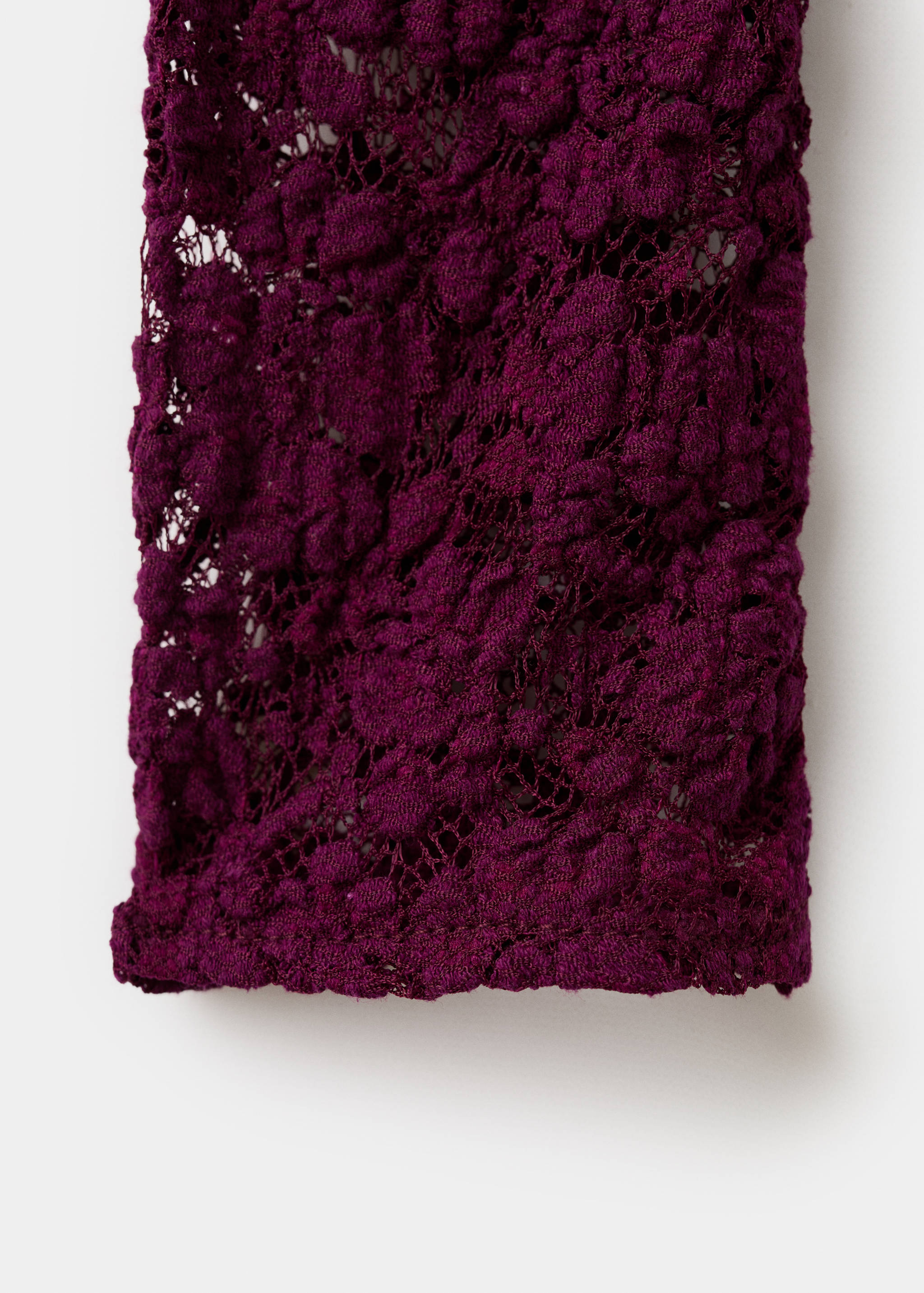 Lace top with perkins collar - Details of the article 0