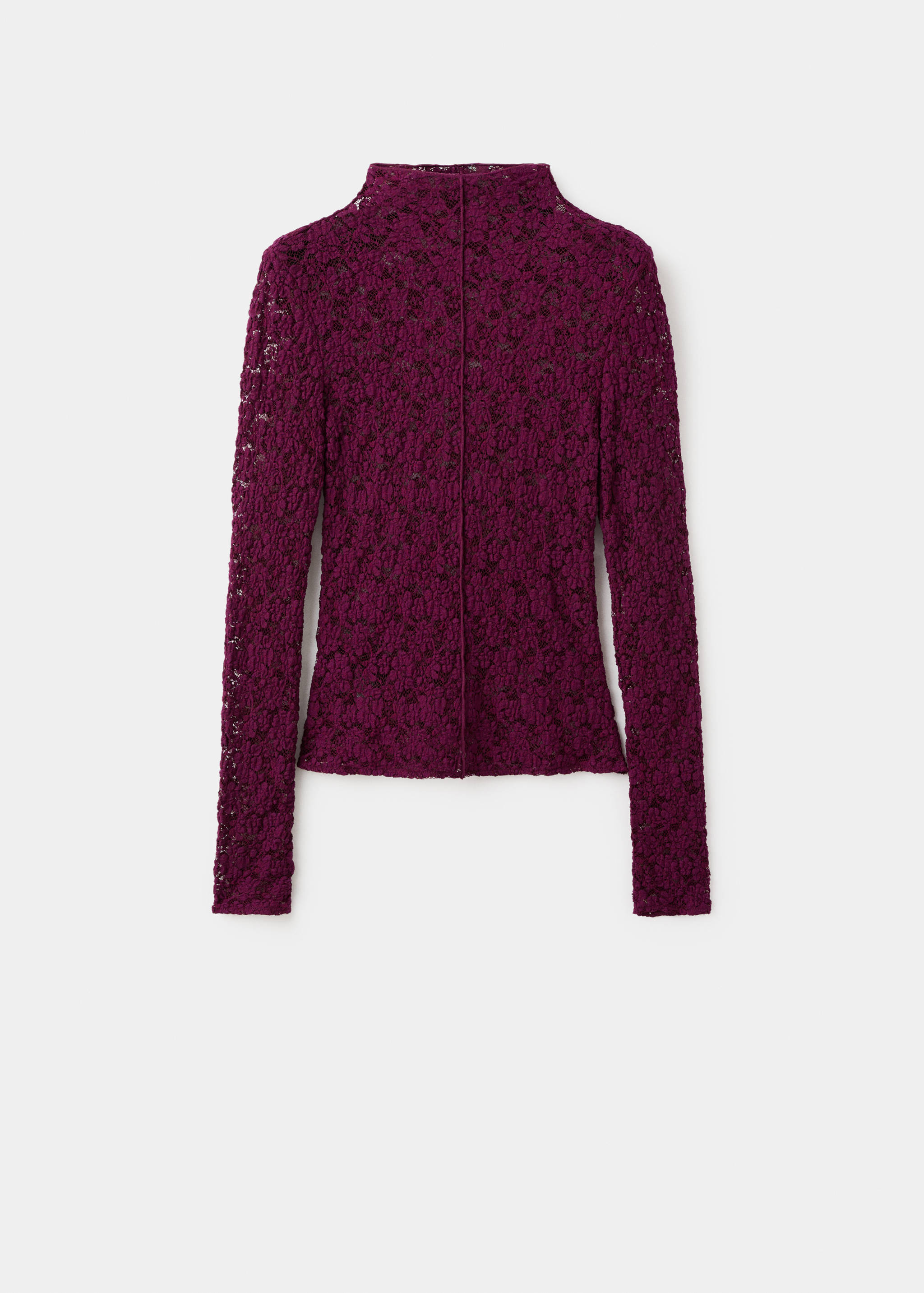 Lace top with perkins collar - Article without model