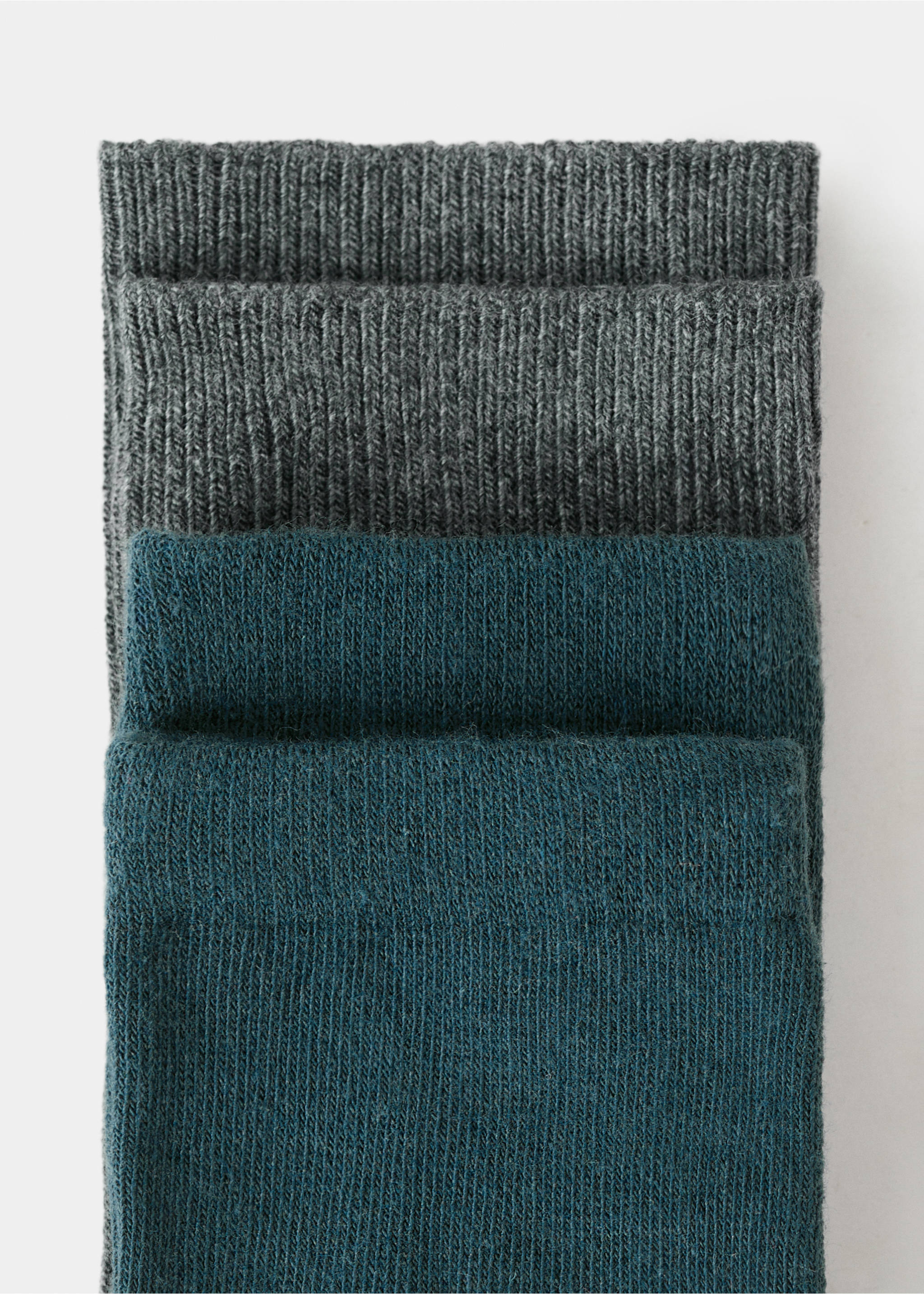 2 pack patterned socks - Details of the article 8, Petrol Blue. Ref: 17027800-00.