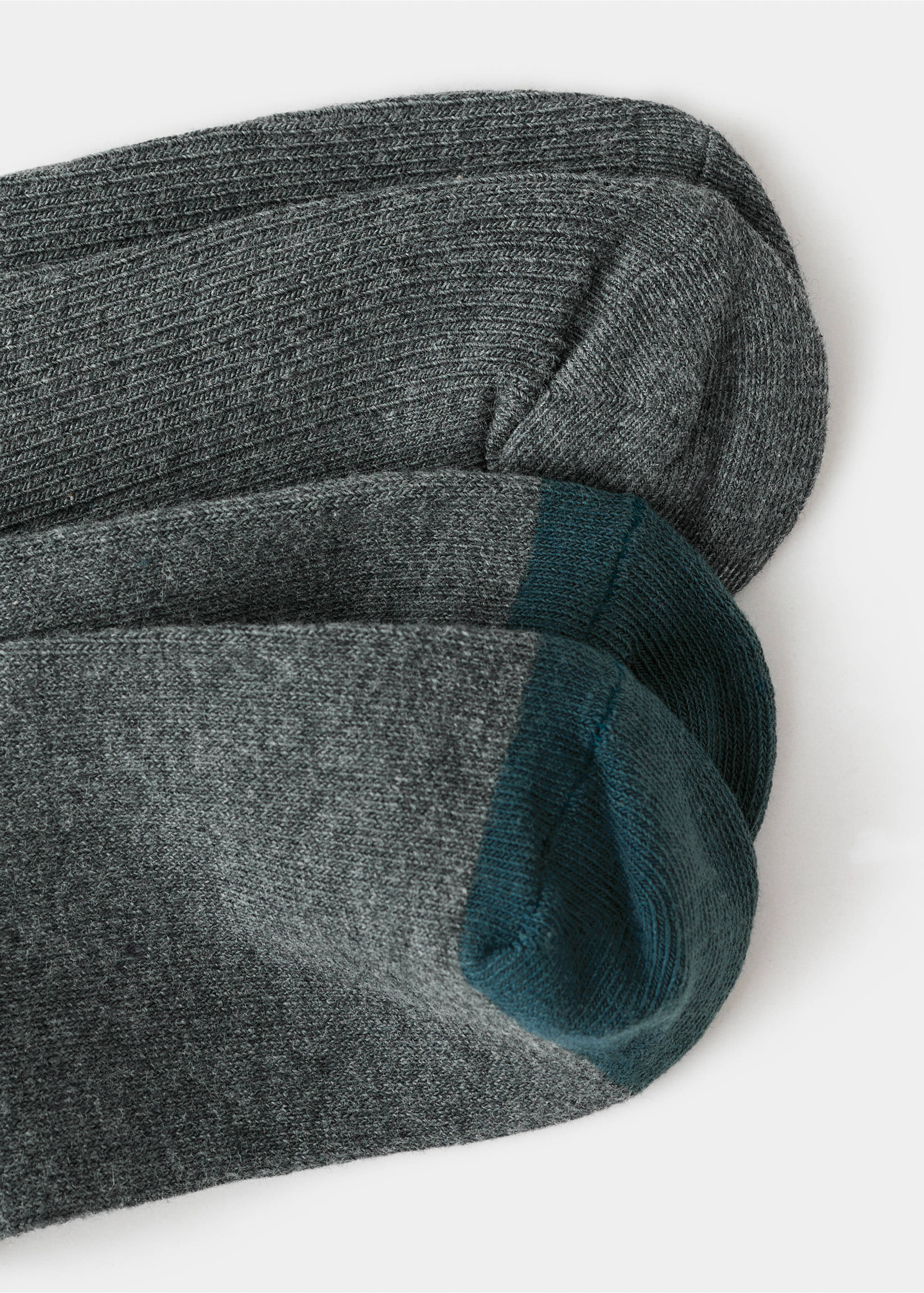 2 pack patterned socks - Details of the article 0, Petrol Blue. Ref: 17027800-00.
