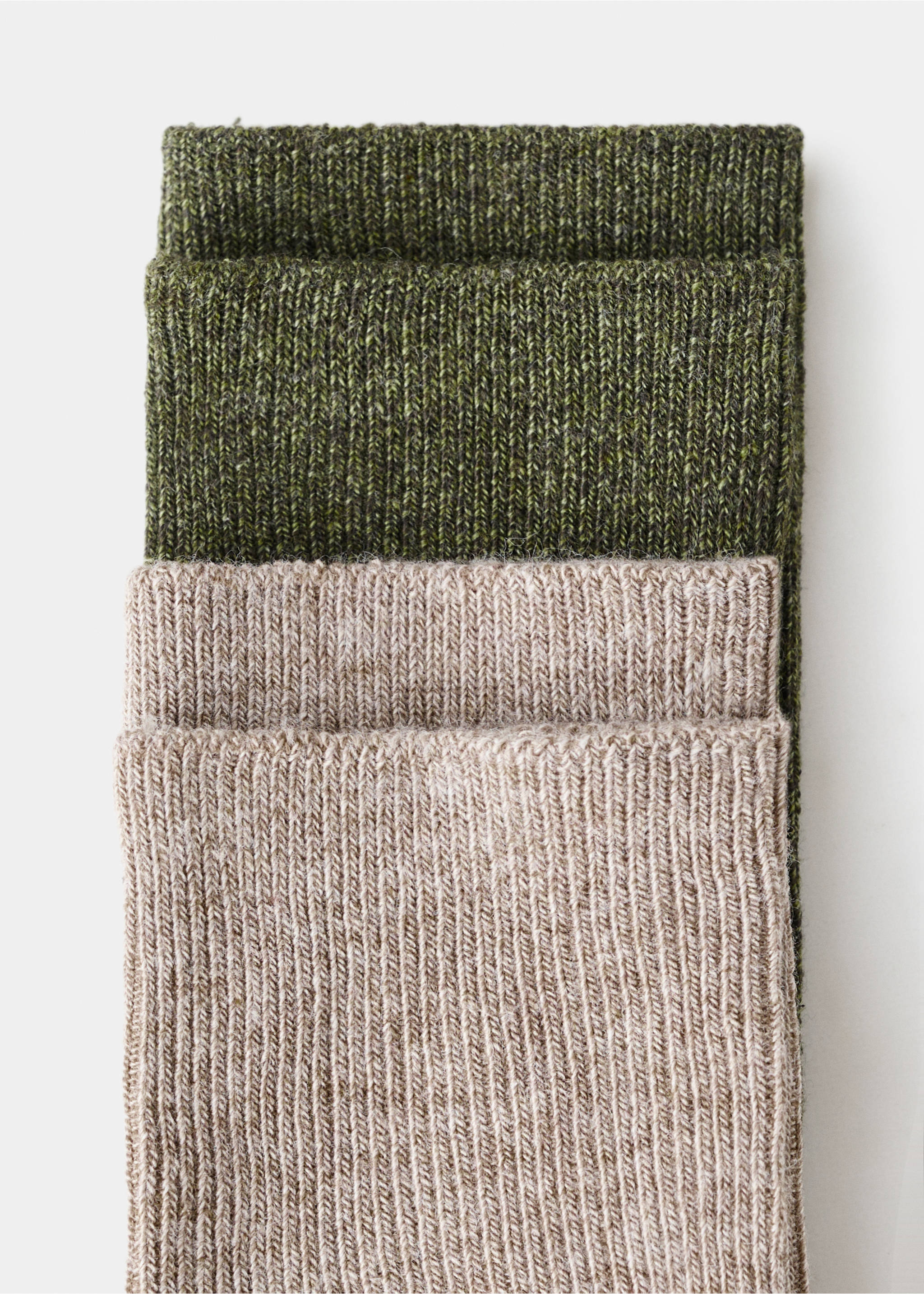 2 pack patterned socks - Details of the article 8, Forest Green. Ref: 17027801-00.