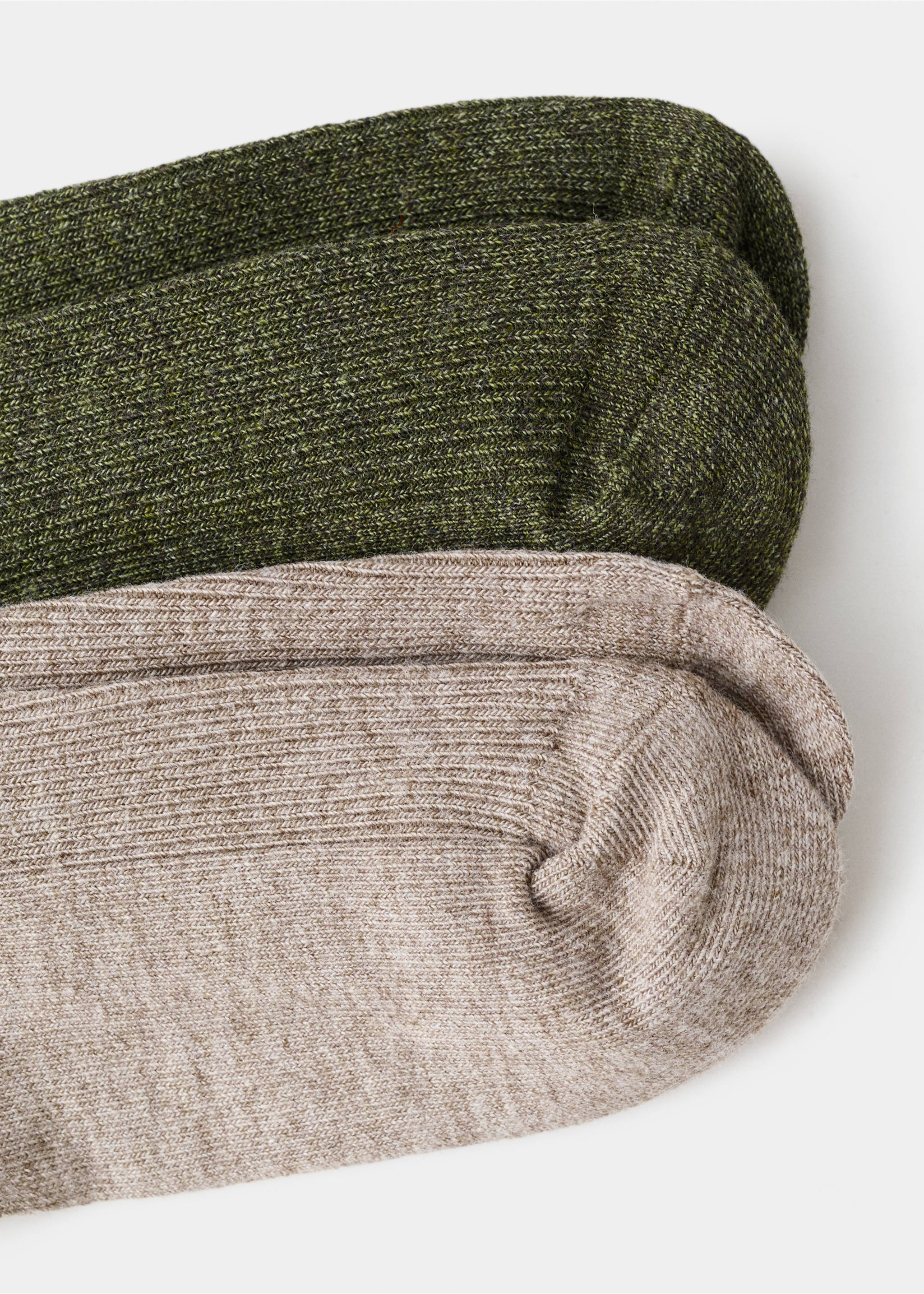 2 pack patterned socks - Details of the article 0, Forest Green. Ref: 17027801-00.